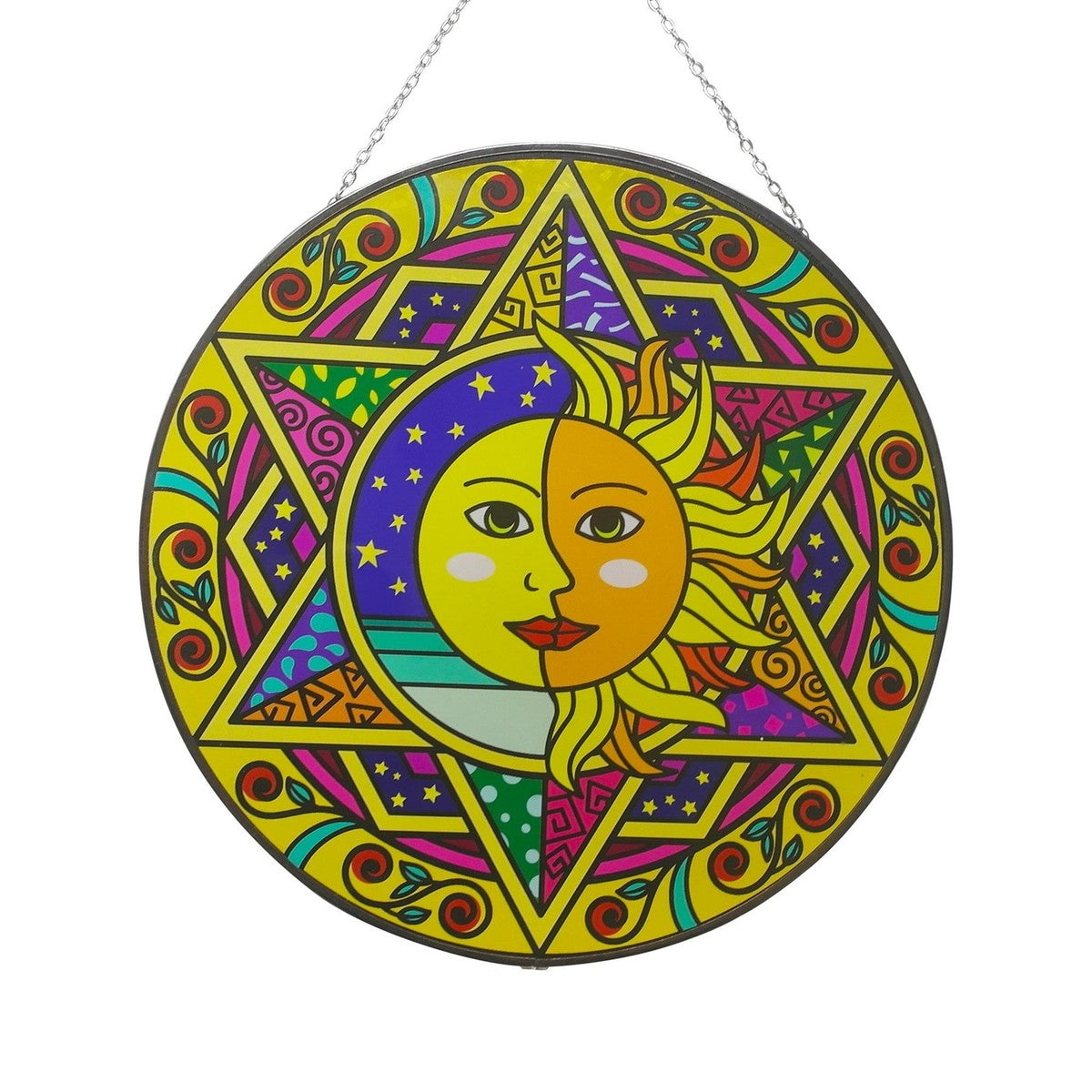 Sun and Moon Suncatcher, 6in