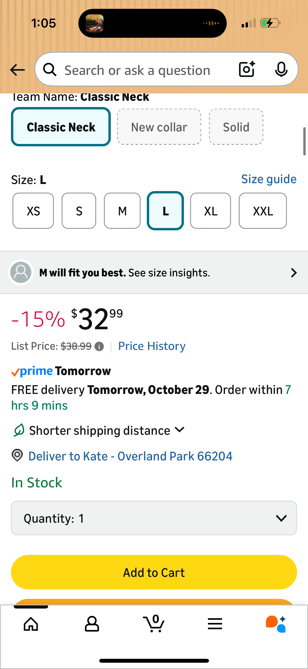 Women’s Pajamas Set - Soft Cotton, Navy Blue (Size Large)