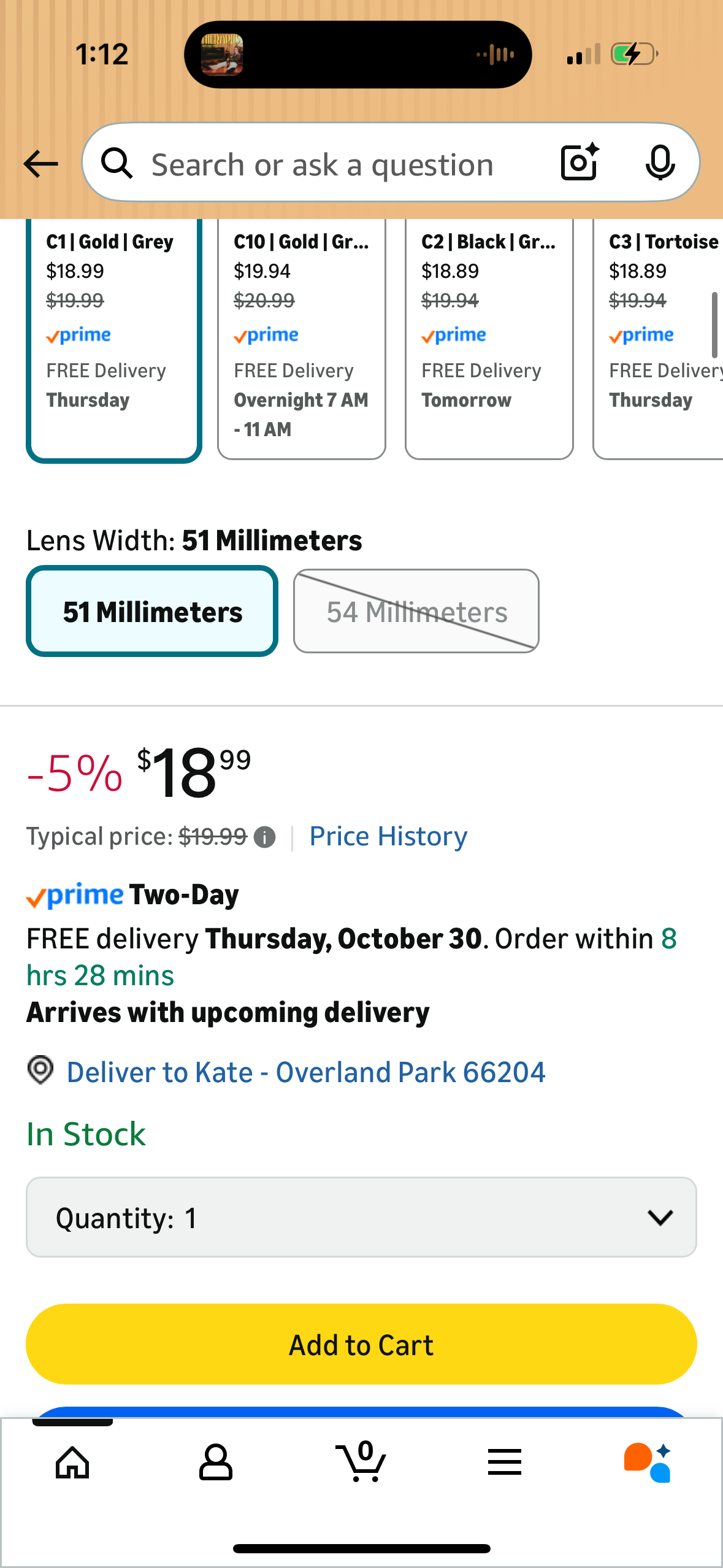 Pro Acme Small Square Sunglasses for Women Men 100% Real Glass Lens Hexagonal Frame