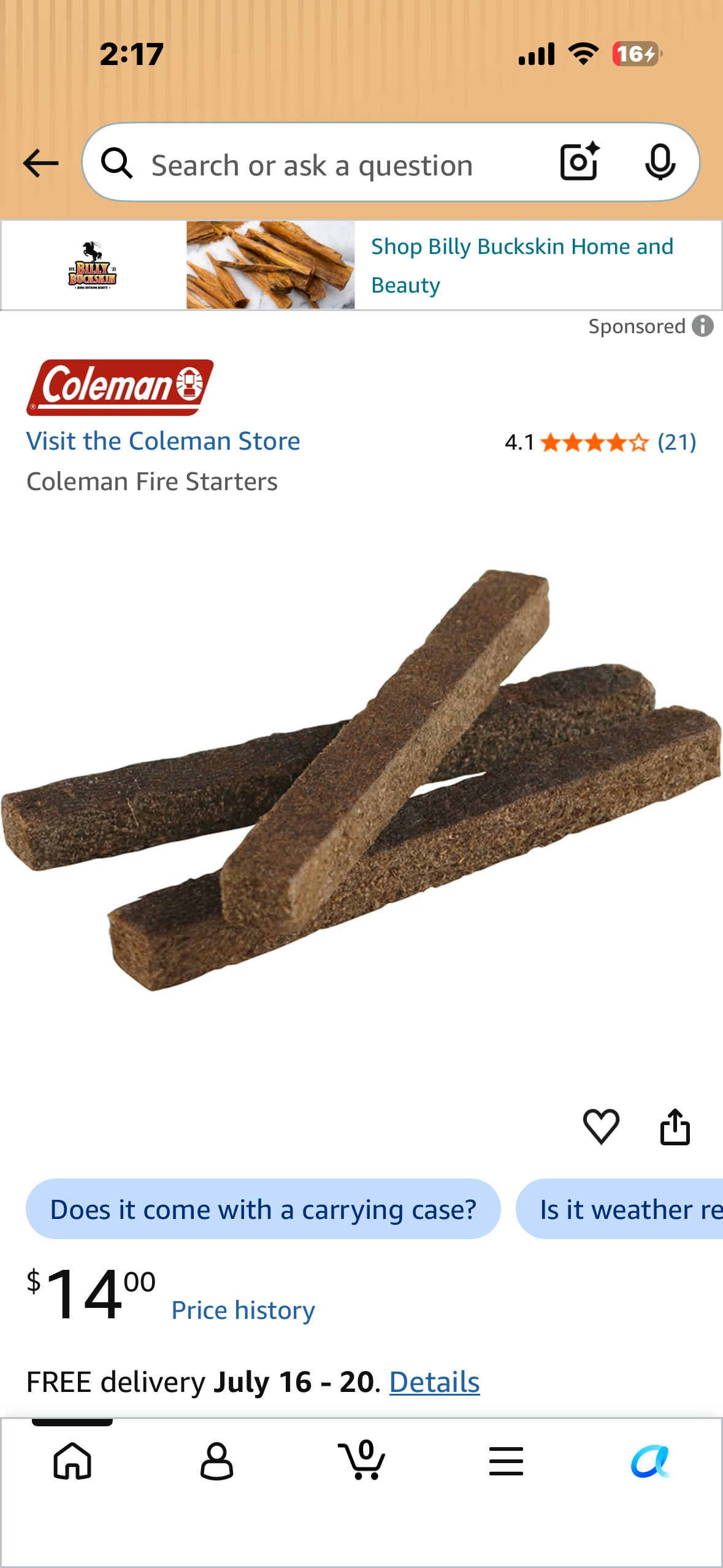 Coleman Fire Starters, 12 Pieces