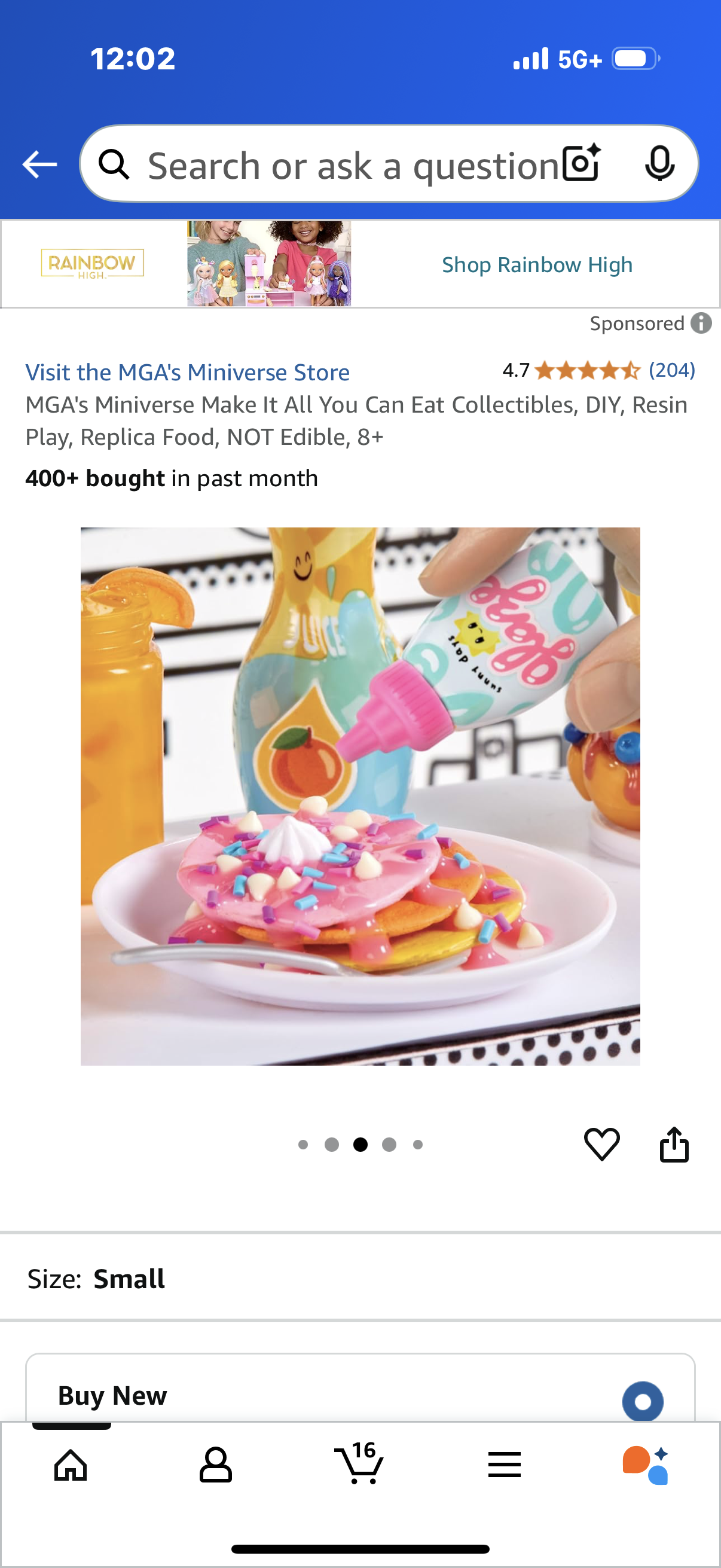 MGA's Miniverse Make It All You Can Eat Collectibles, DIY, Resin Play, Replica Food, NOT Edible, 8