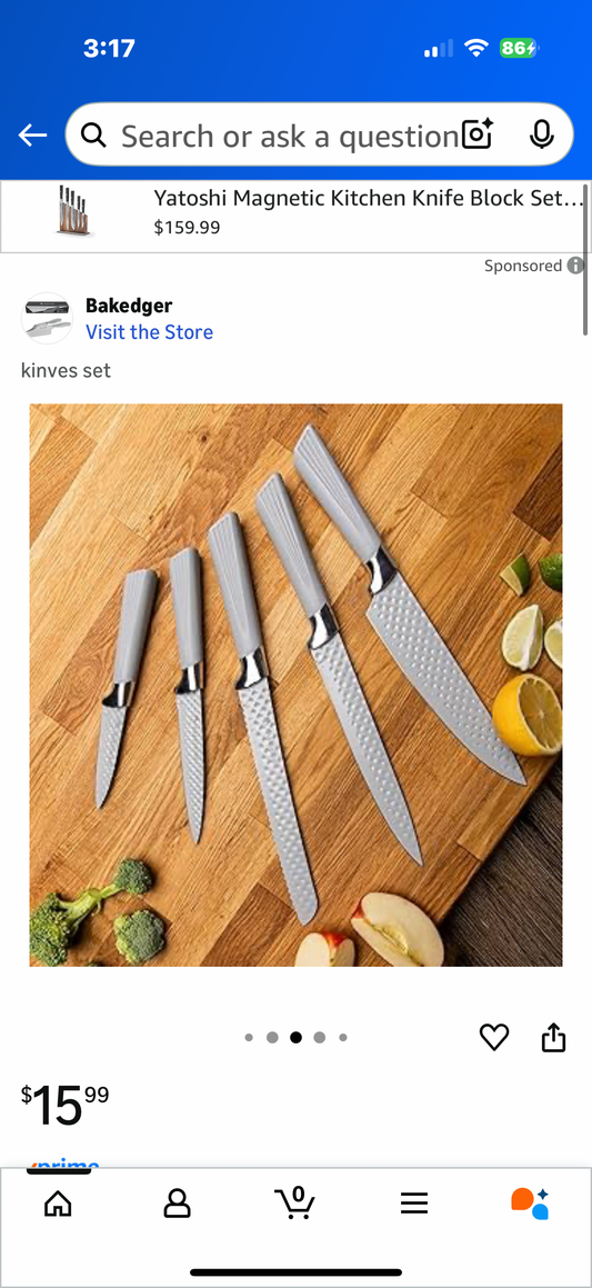 Bakedger Knife Set