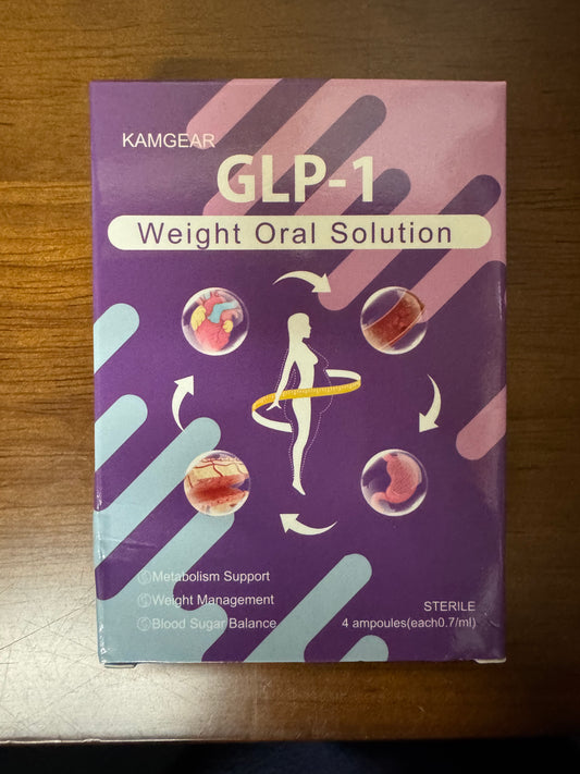 Weight Oral Solution 4 Pcs with Natural Ingredients - Metabolism Support, Weight Management, Blood Sugar Balance