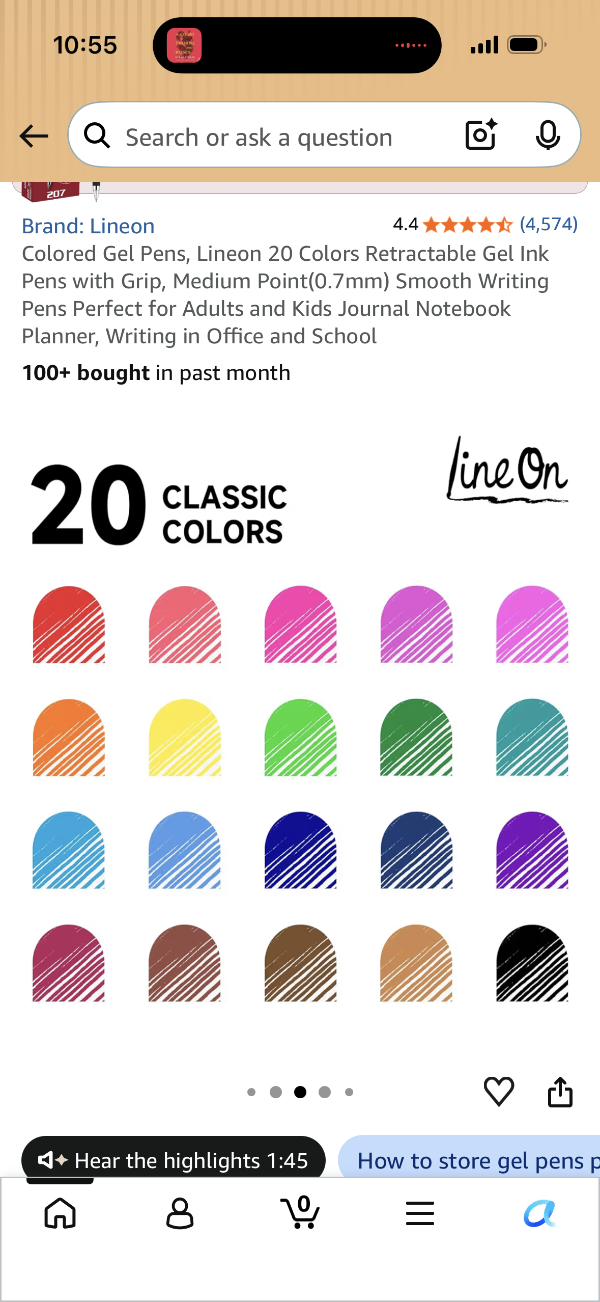 2 PM DoorBuster - Colored Gel Pens