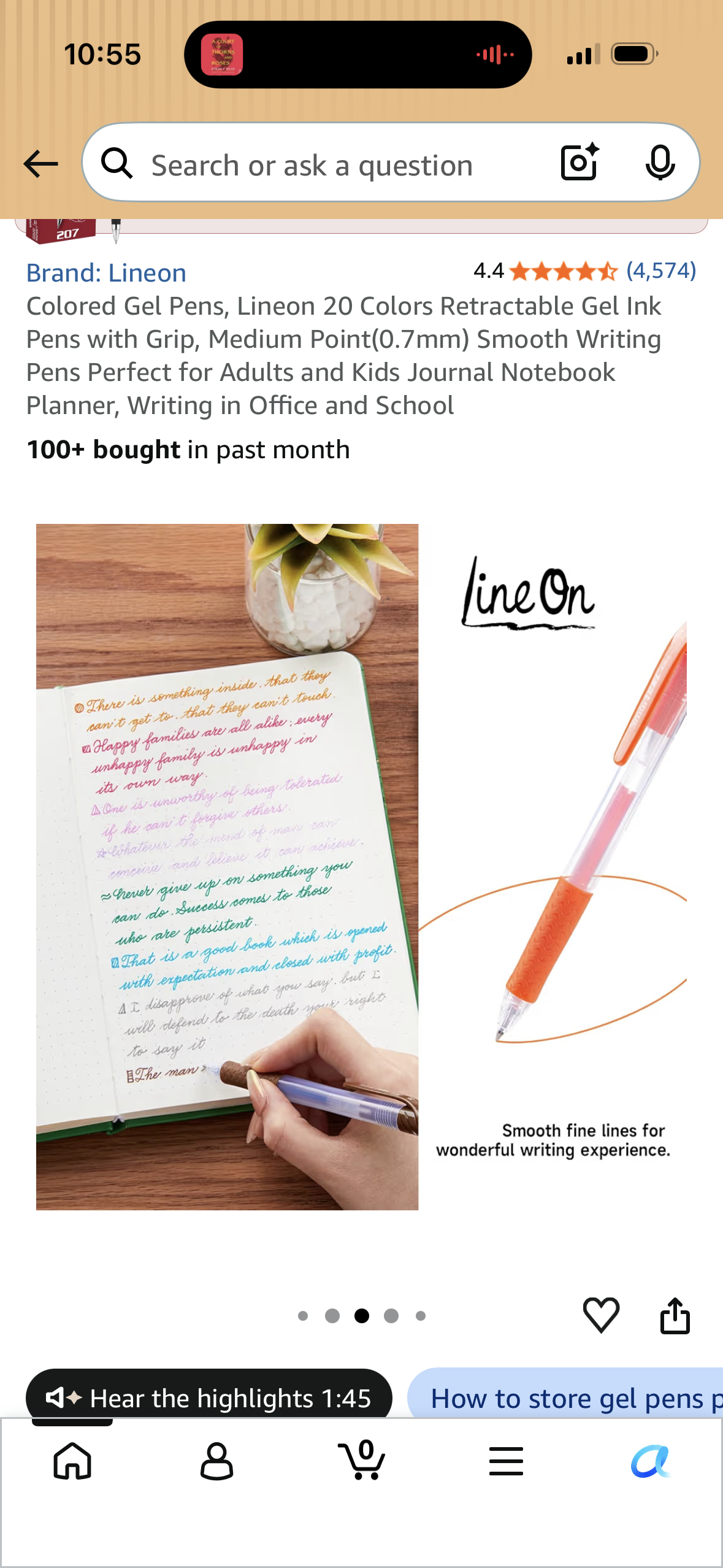 2 PM DoorBuster - Colored Gel Pens