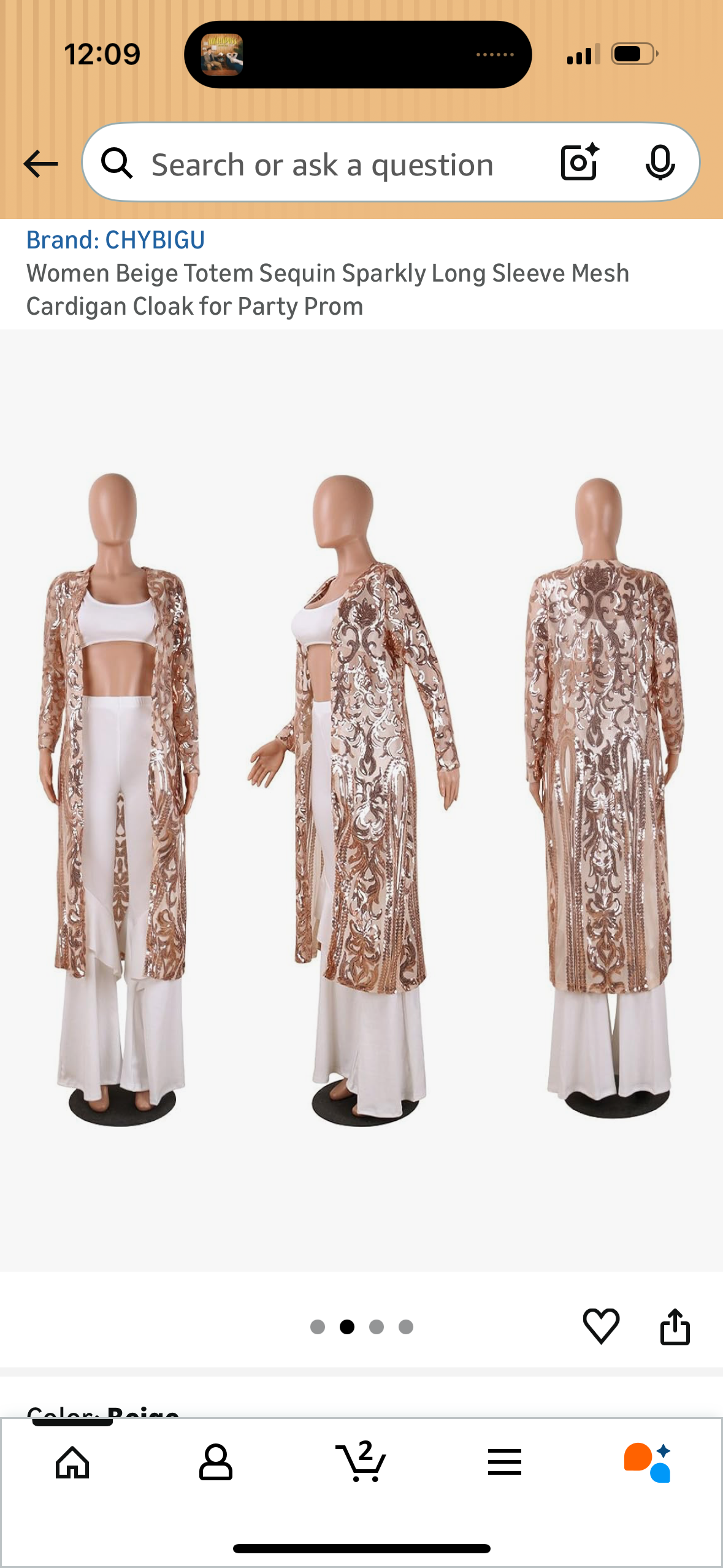 Women Sequin Cardigan