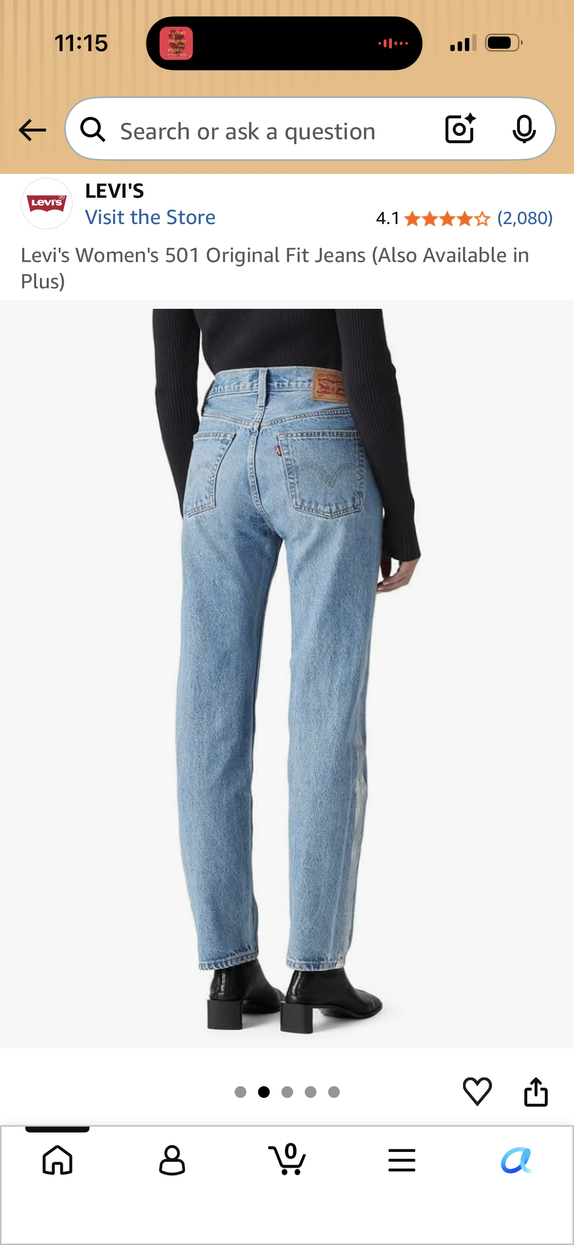 Levi's Women's 501 Original Fit Jeans (Size 28W x 30L)
