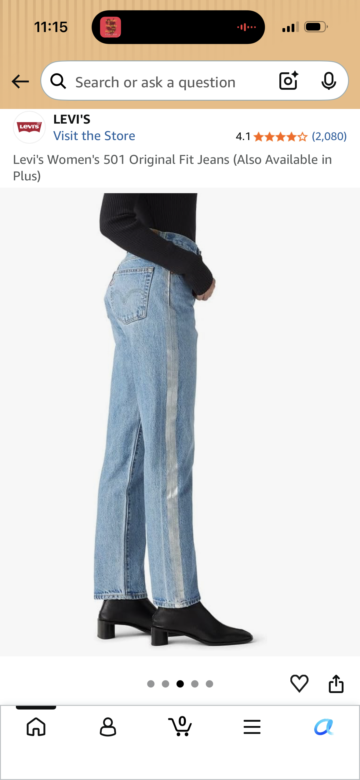 Levi's Women's 501 Original Fit Jeans (Size 28W x 30L)