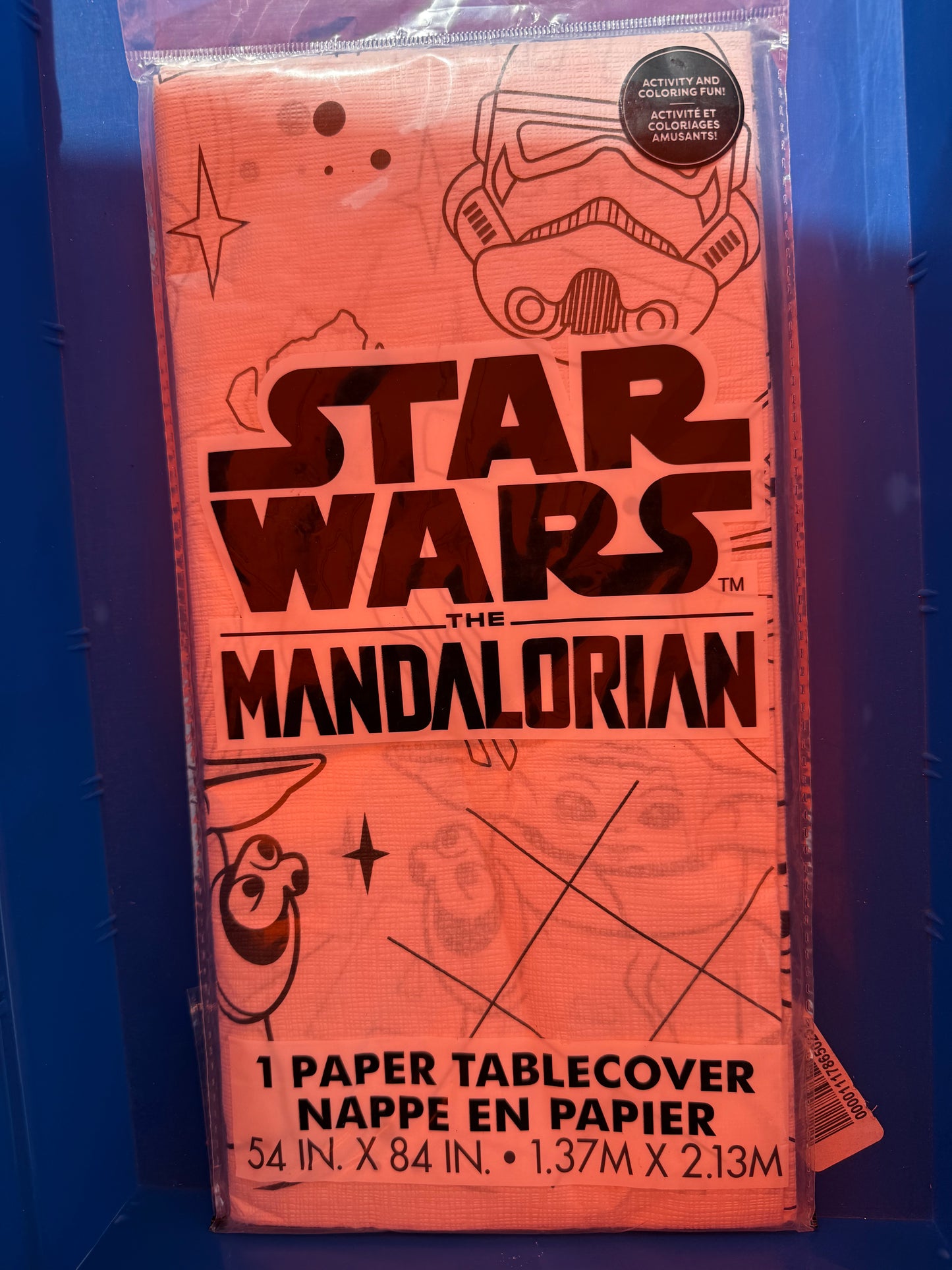 Stars Wars Activity and Coloring Fun Paper Table Cover