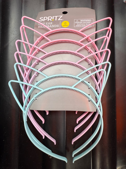 6 pack Cat Ear Headbands