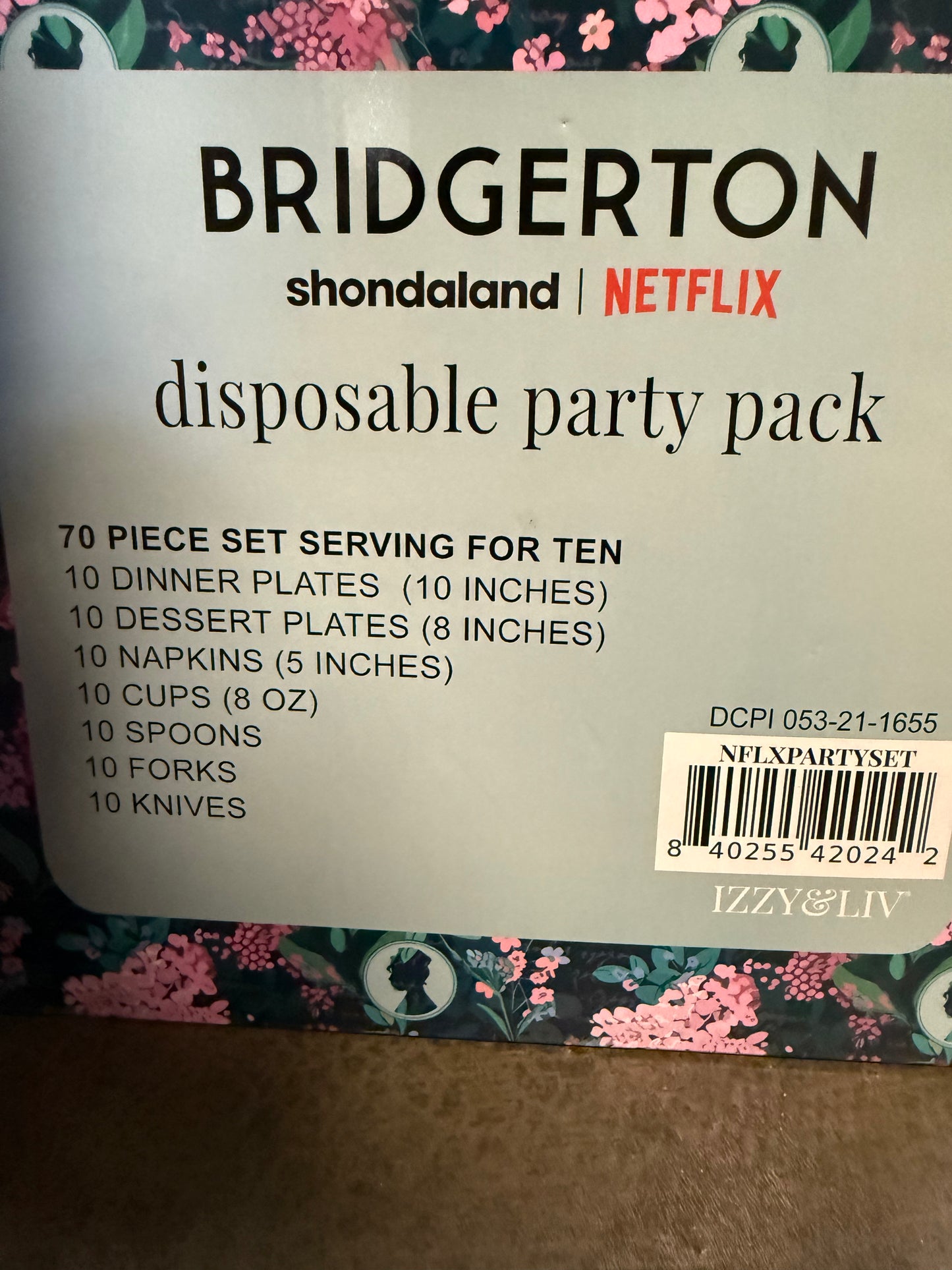 Bridgerton Party Pack 70 piece Set