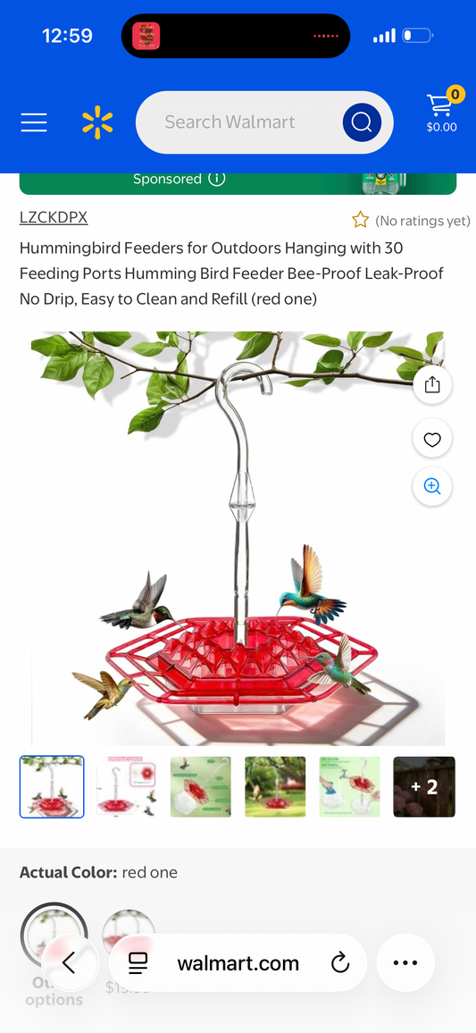 Hummingbird Feeders for Outdoors Hanging with 30 Feeding Ports Humming Bird Feeder Bee-Proof Leak-Proof No Drip, Easy to Clean and Refill (red one)