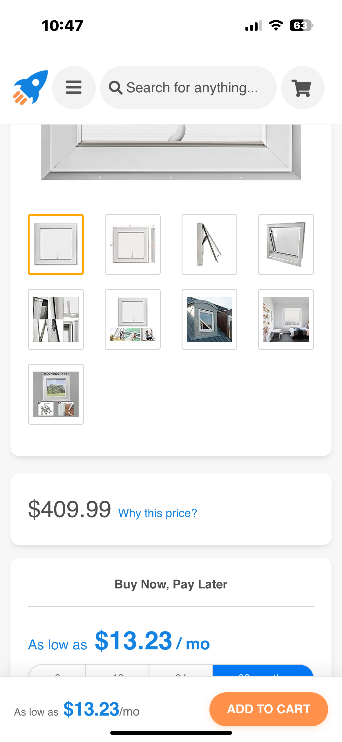 House Window White, Casement Window 5 mm Reinforced Glass with Transverse Magnetic Mesh, 4 Gear Opening Position Adjustment Roof Window, 36 x 24 x3.15 inch (R698)