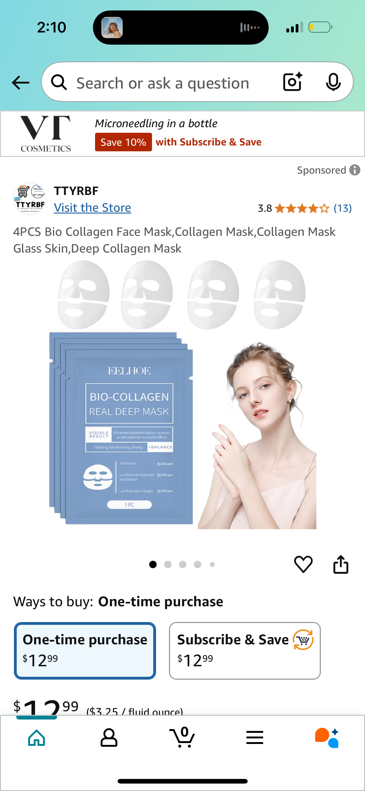 4PCS Bio Collagen Face Mask,Collagen Mask,Collagen Mask Glass Skin,Deep Collagen Mask