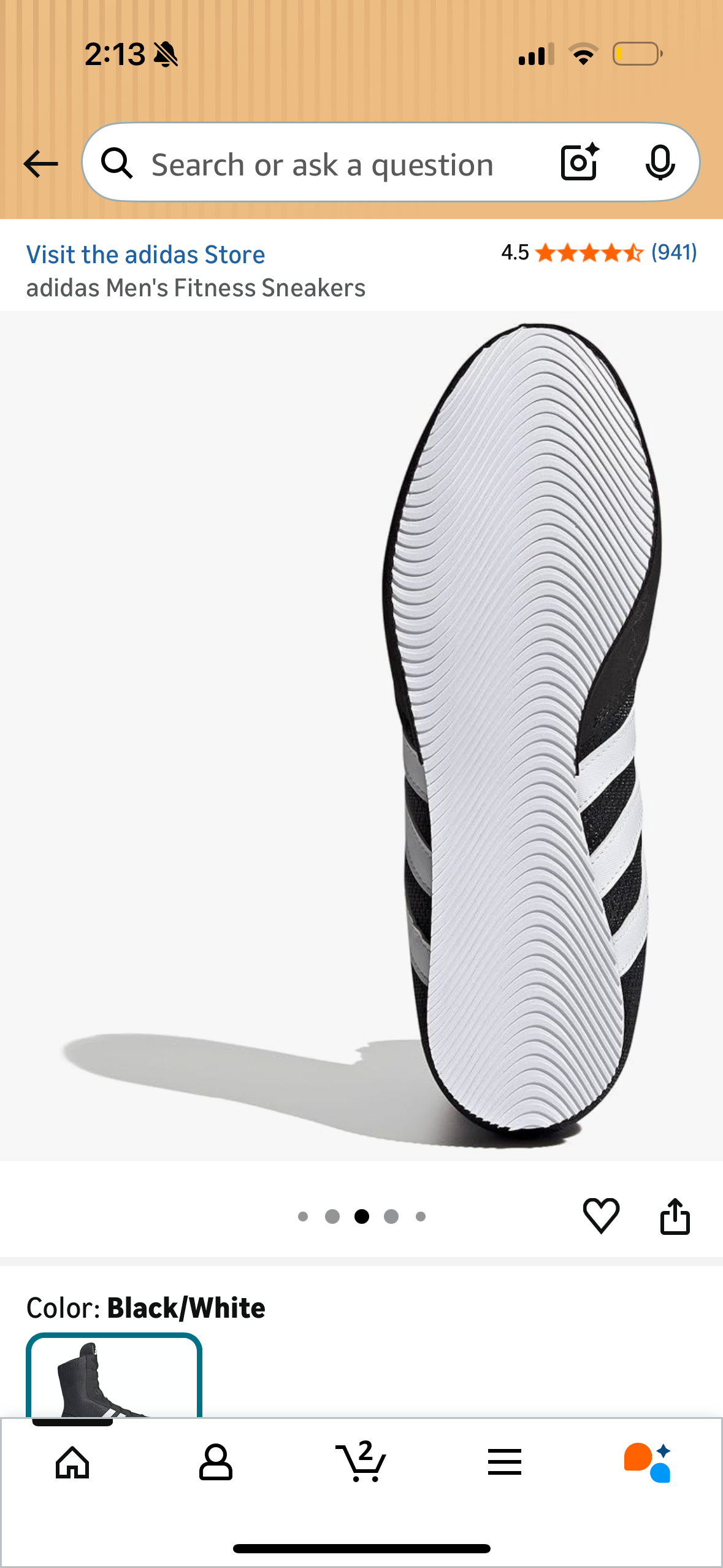 adidas Men's Fitness Sneakers (Size US 11.5)