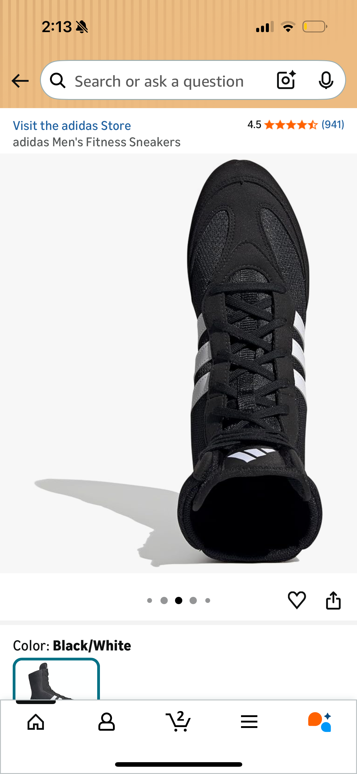 adidas Men's Fitness Sneakers (Size US 11.5)