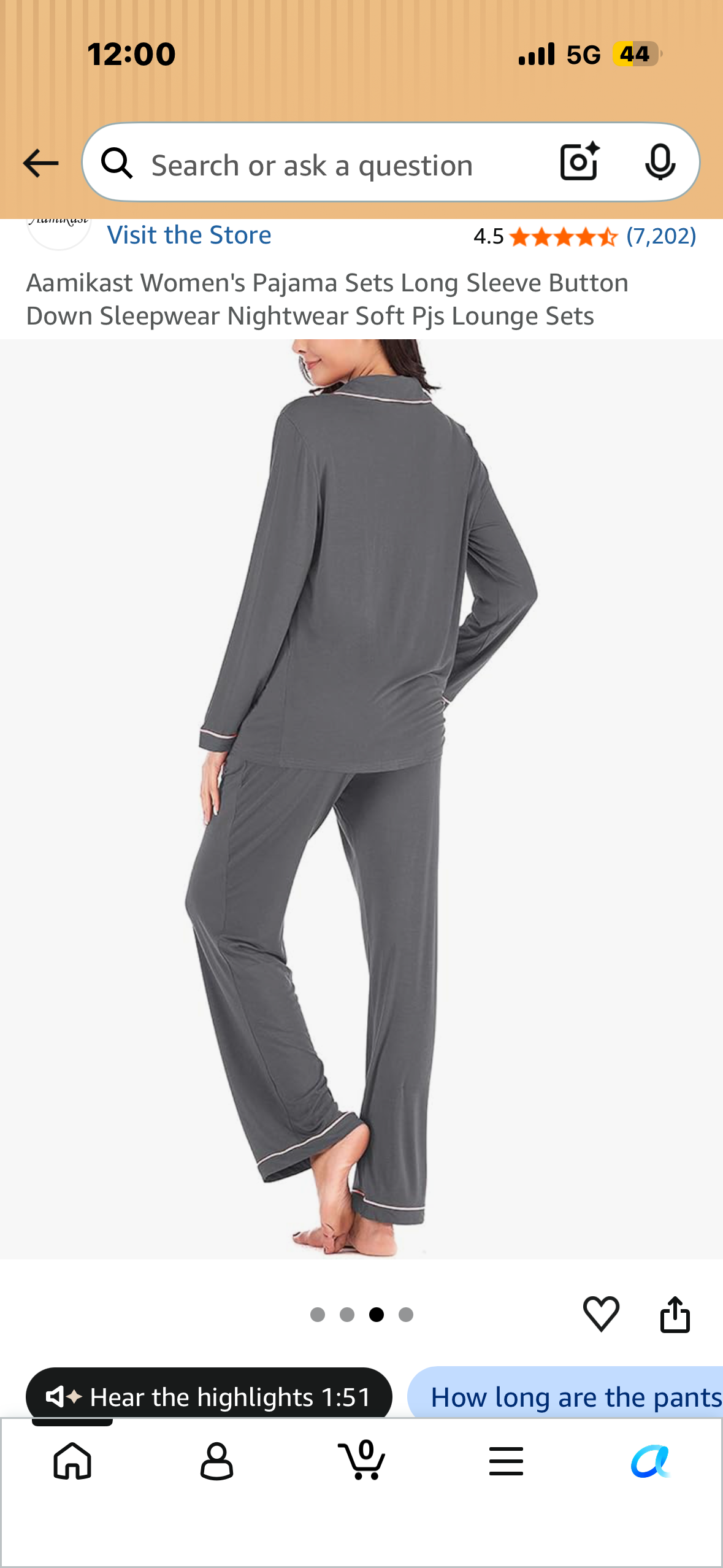 Women's Pajama Set, Long Sleeve Button Sleepwear, Nightwear, Soft Pjs Lounge Set (Size XXL, Navy)