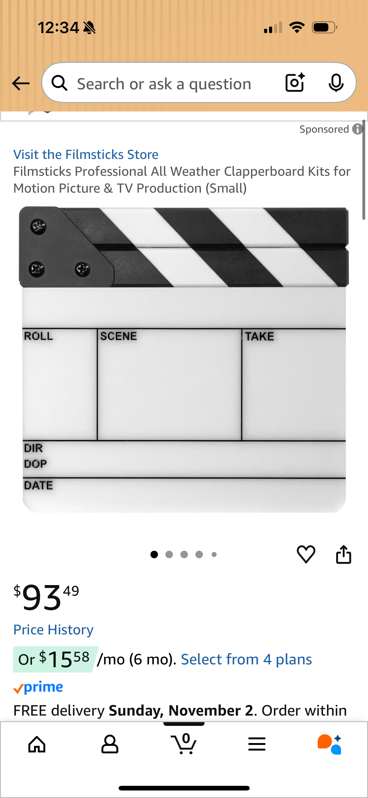 Filmsticks Professional All Weather Clapperboard Kits for Motion Picture & TV Production (Small)