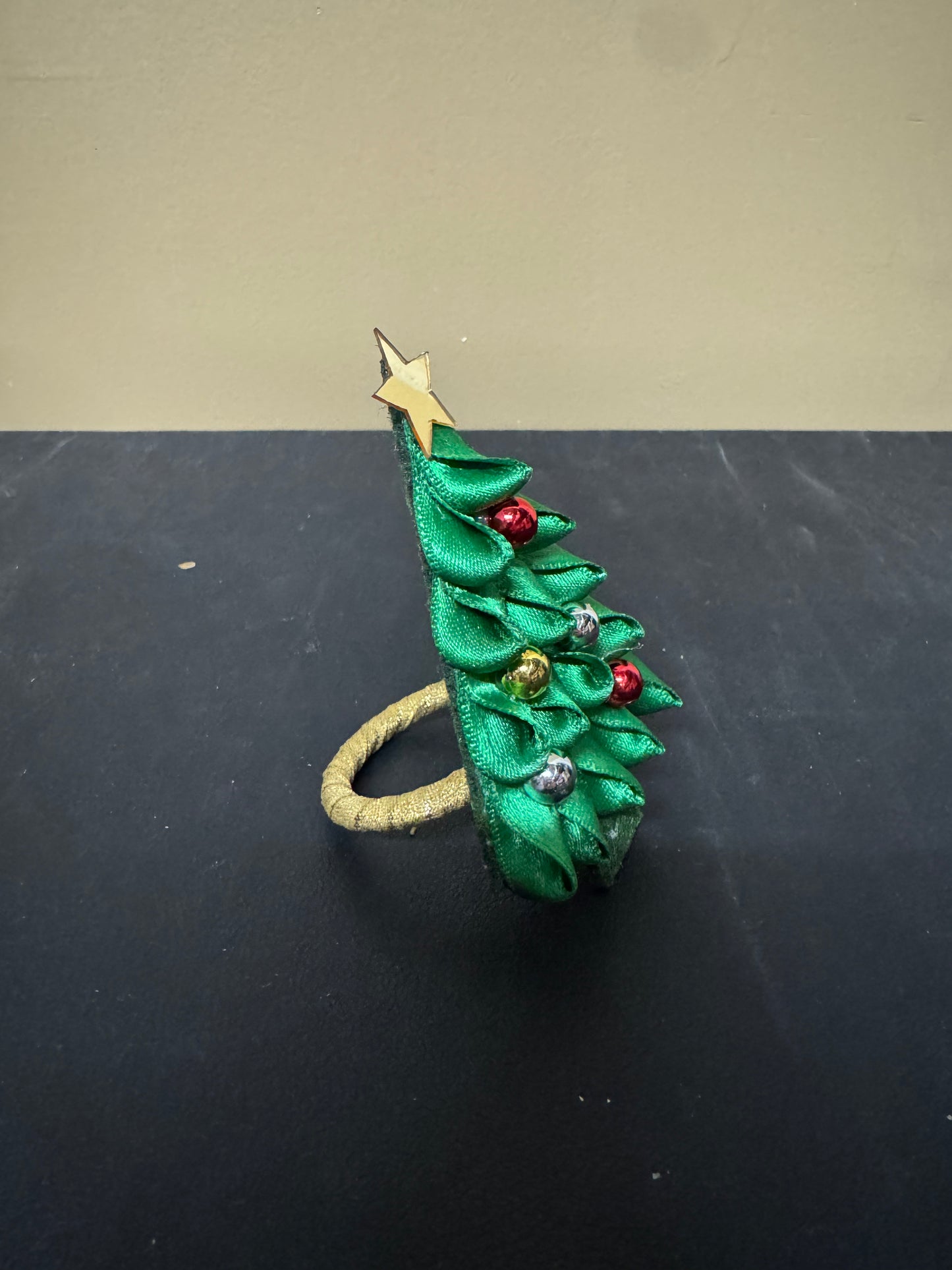 6 pack Christmas Tree Napkin Rings