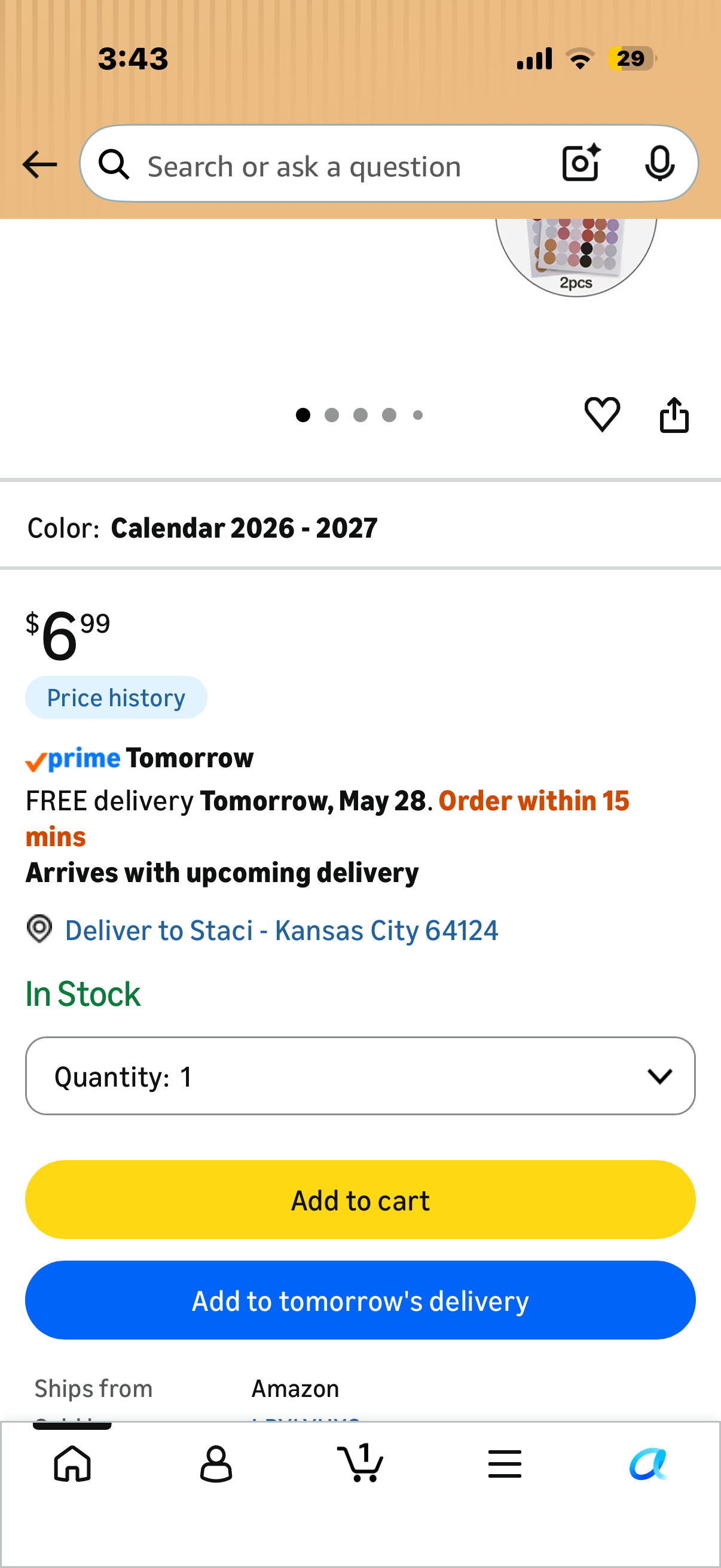 2026-2027 Calendar - Includes July 2026 to December 2027-18 Monthly Wall Calendar 2026-2027, 11 x 8.5 Inches.Thick Paper with Julian Dates and Block for New Year and Christmas Presents (Calendar 2026 - 2027