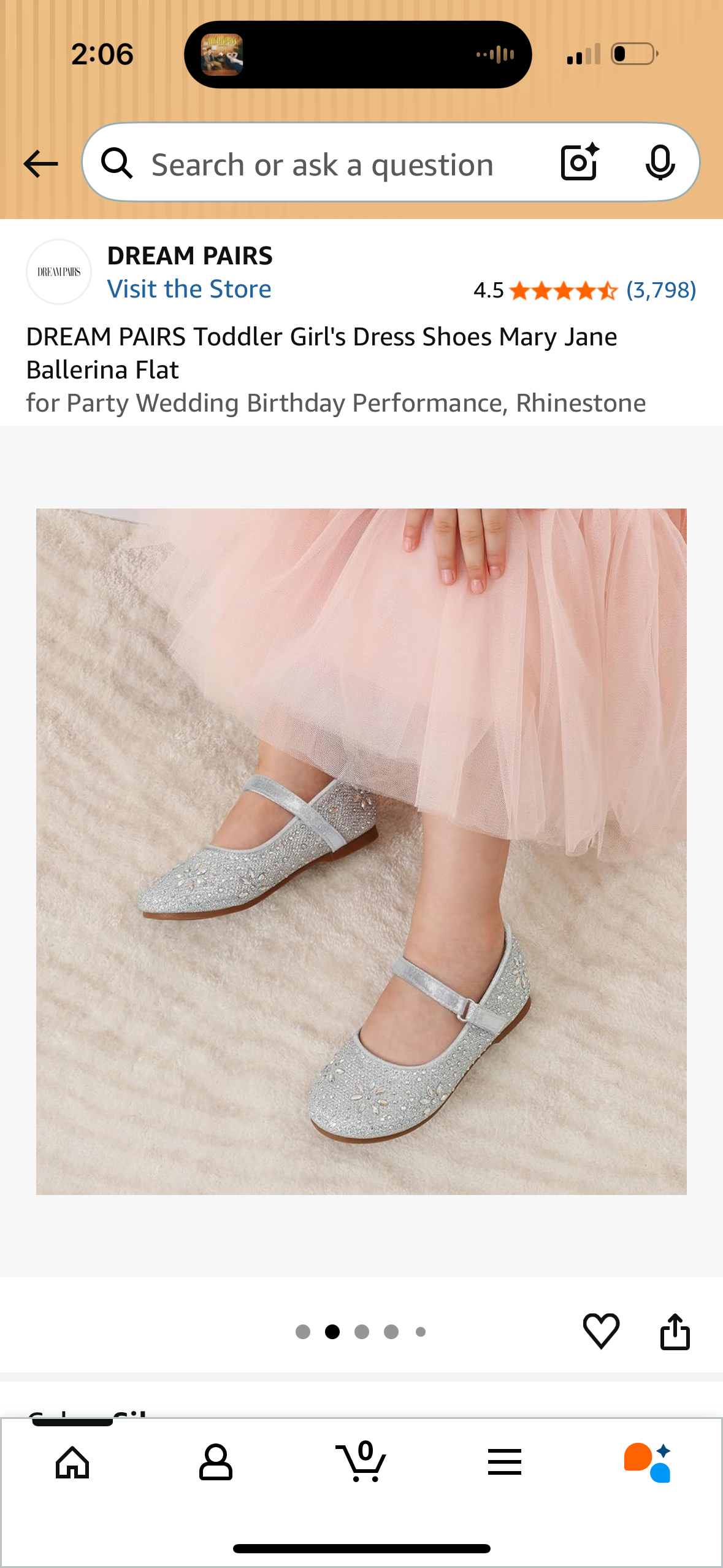 Toddler Girl's Dress Flats (Size 4 Toddler)