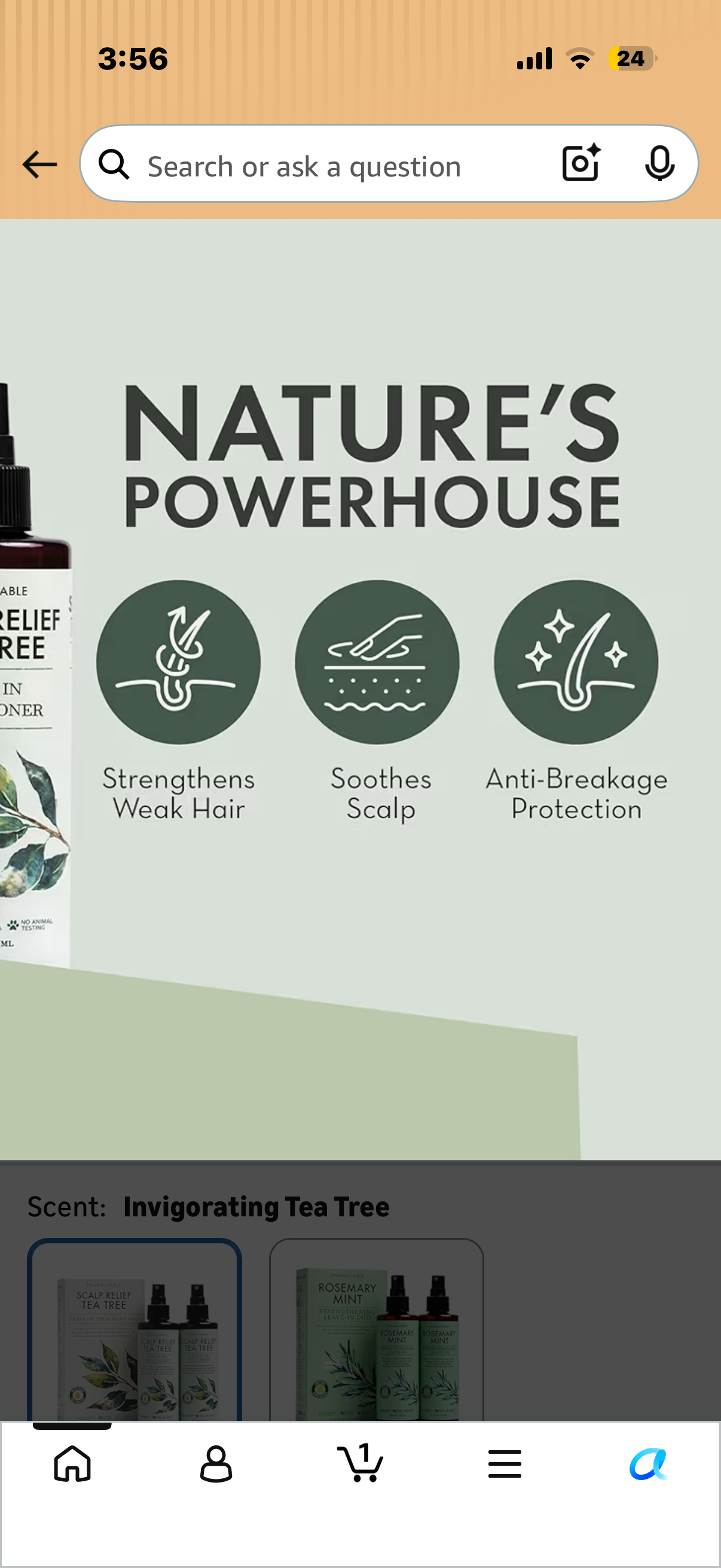 Leave In Conditioner Spray - Tea Tree Scalp Treatment - Anti-Dandruff and Dry & Itchy Scalp Treatment, Hydrating & Medicated Formula for Psoriasis and Scalp Care - Detangles & Nourishes Hair