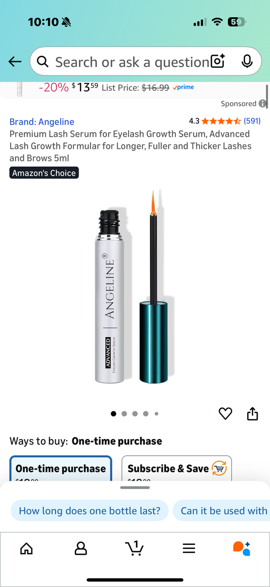 Premium Lash Serum for Eyelash Growth Serum, Advanced Lash Growth Formular for Longer, Fuller and Thicker Lashes and Brows 5ml