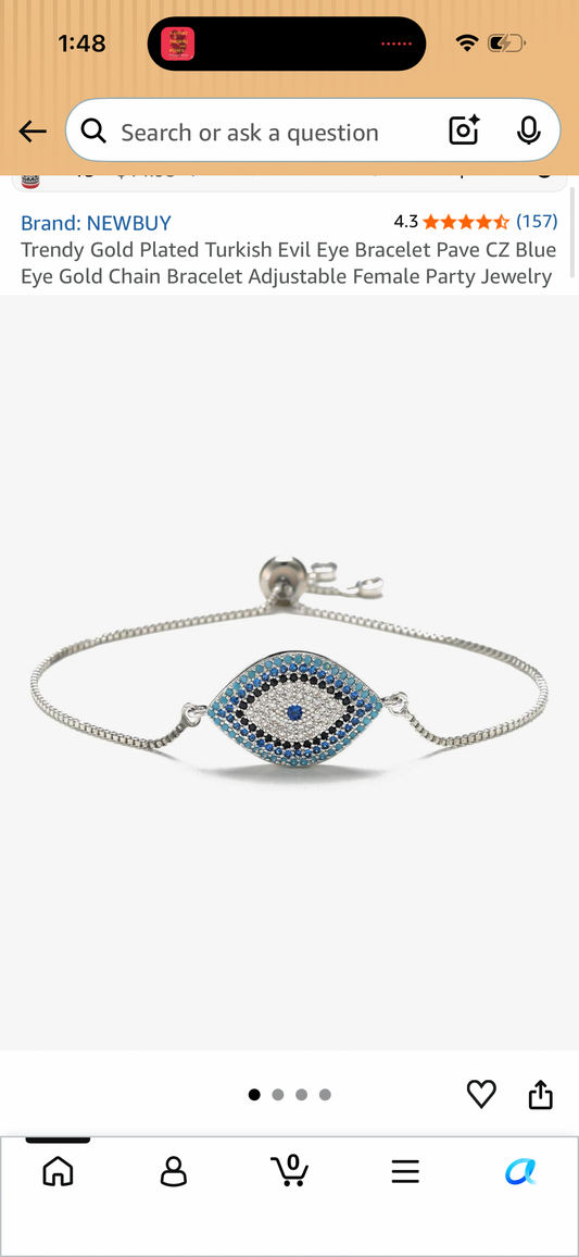 Trendy Gold Plated Turkish Evil Eye Bracelet Pave CZ Blue Eye Gold Chain Bracelet Adjustable Female Party Jewelry