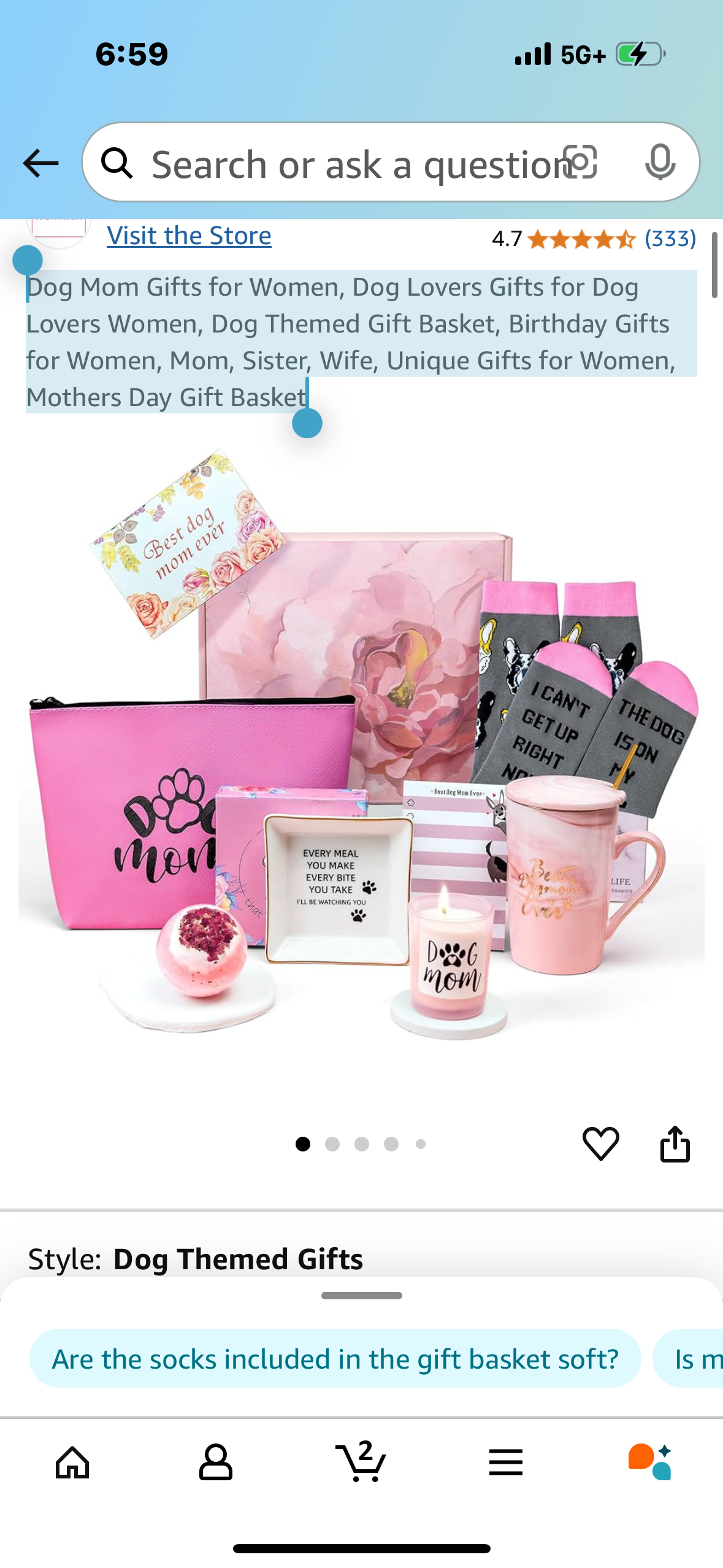 Dog Mom Gifts for Women, Dog Lovers Gifts for Dog Lovers Women, Dog Themed Gift Basket, Birthday Gifts for Women, Mom, Sister, Wife, Unique Gifts for Women, Mothers Day Gift Basket