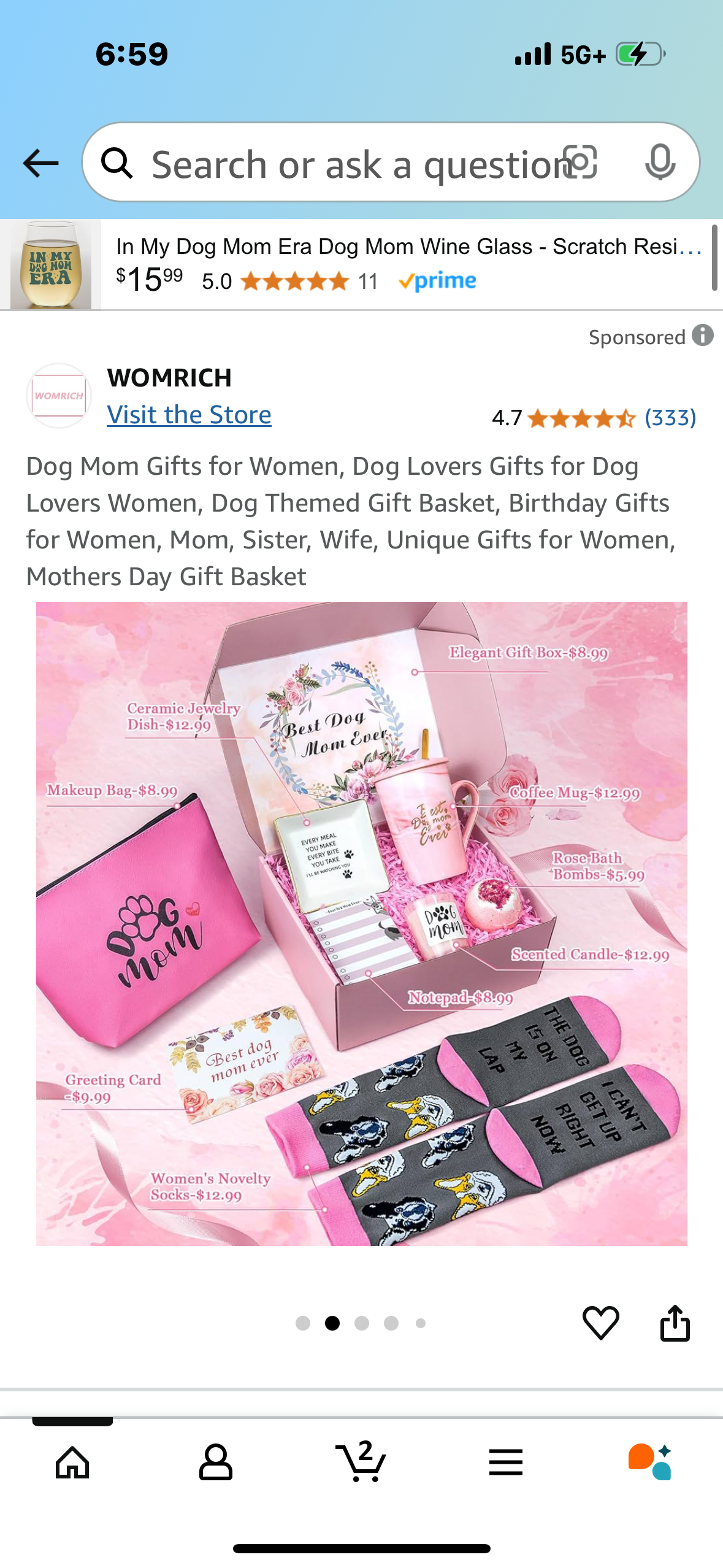 Dog Mom Gifts for Women, Dog Lovers Gifts for Dog Lovers Women, Dog Themed Gift Basket, Birthday Gifts for Women, Mom, Sister, Wife, Unique Gifts for Women, Mothers Day Gift Basket