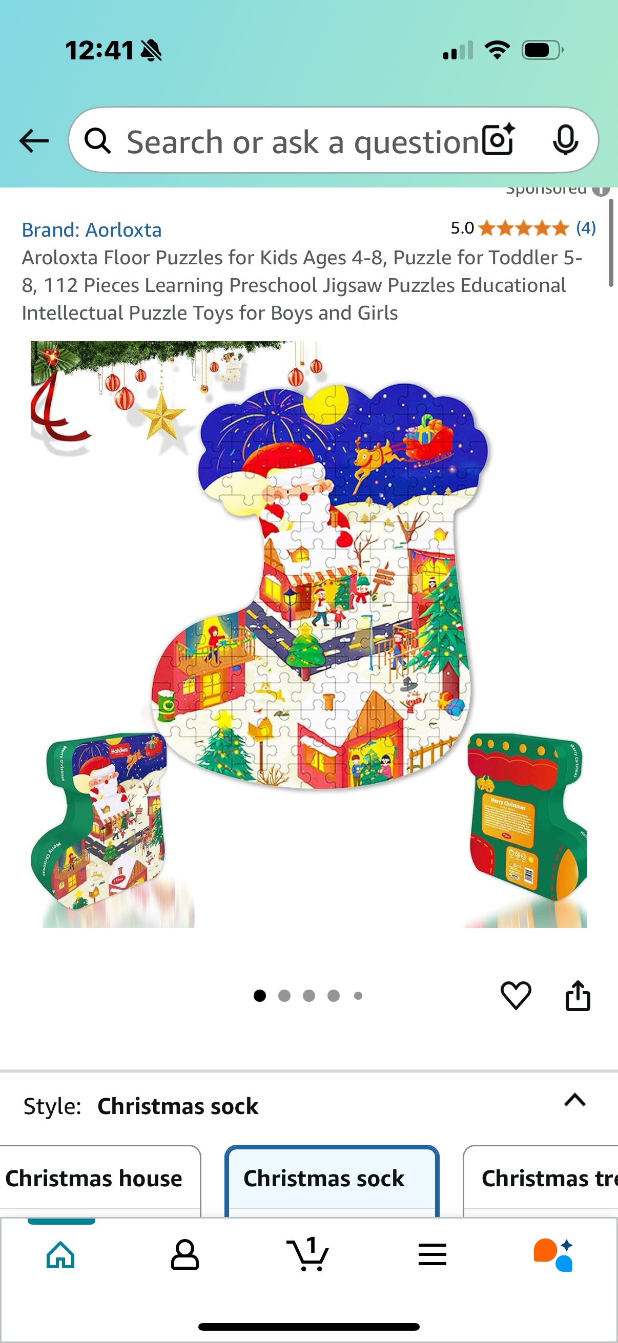 Aroloxta Floor Puzzles for Kids Ages 4-8, Puzzle for Toddler 5-8, 112 Pieces Learning Preschool Jigsaw Puzzles Educational Intellectual Puzzle Toys for Boys and Girls log