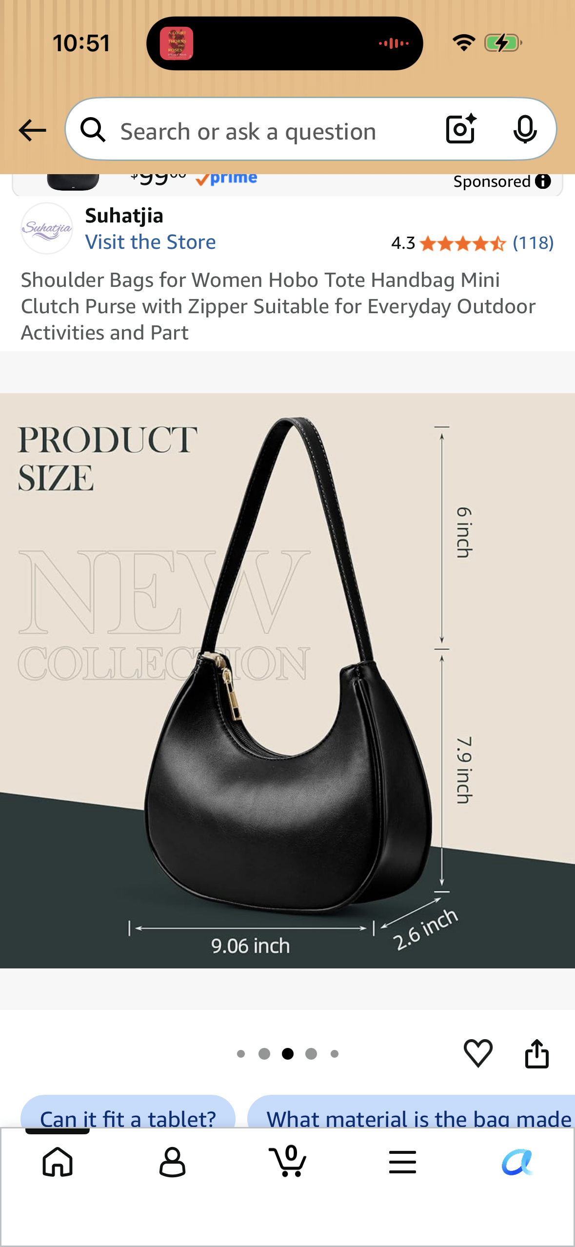 Shoulder Bags for Women Hobo Tote Handbag Mini Clutch Purse with Zipper Suitable for Everyday Outdoor Activities and Part