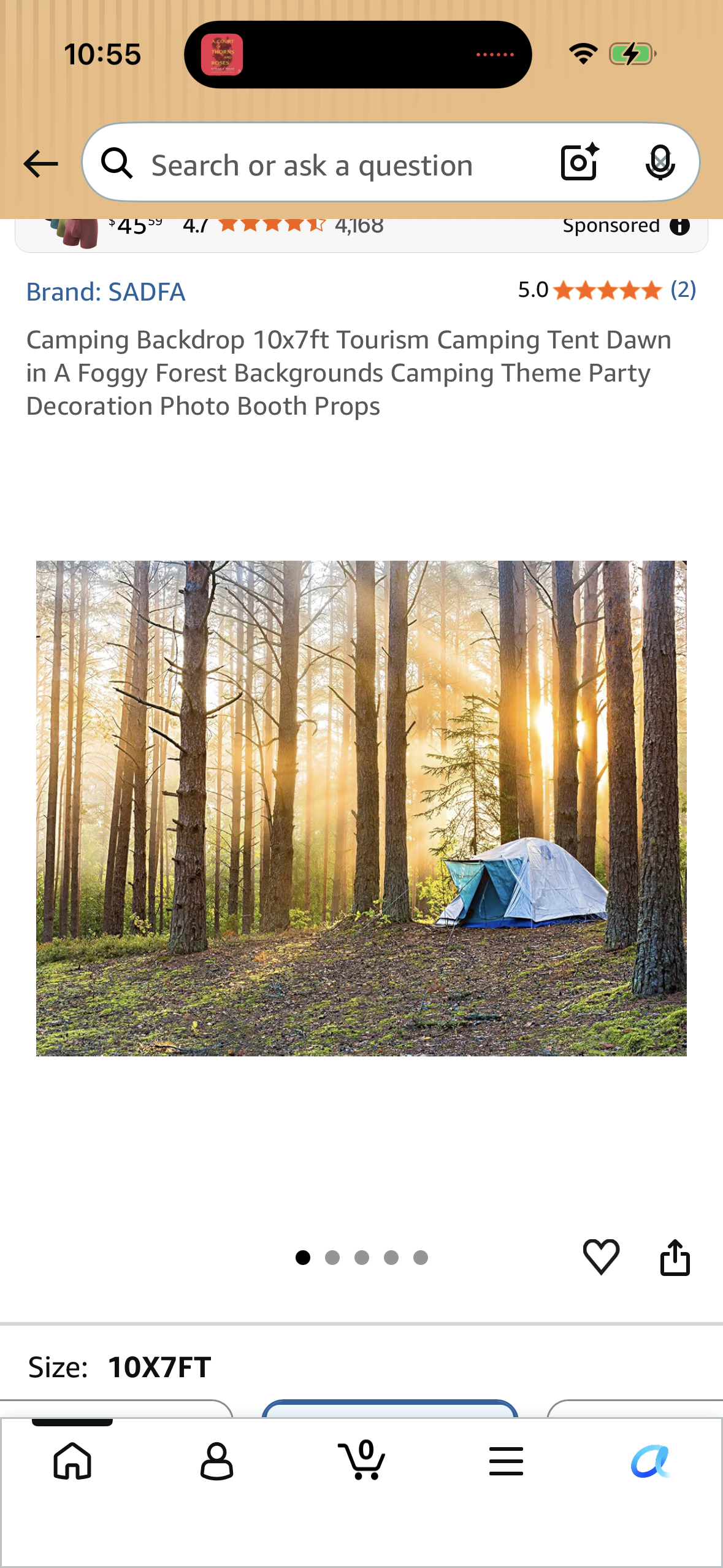 Camping Backdrop 10x8ft Tourism Camping Tent Dawn in A Foggy Forest Backgrounds Camping Theme Party Decoration Photo Booth Props