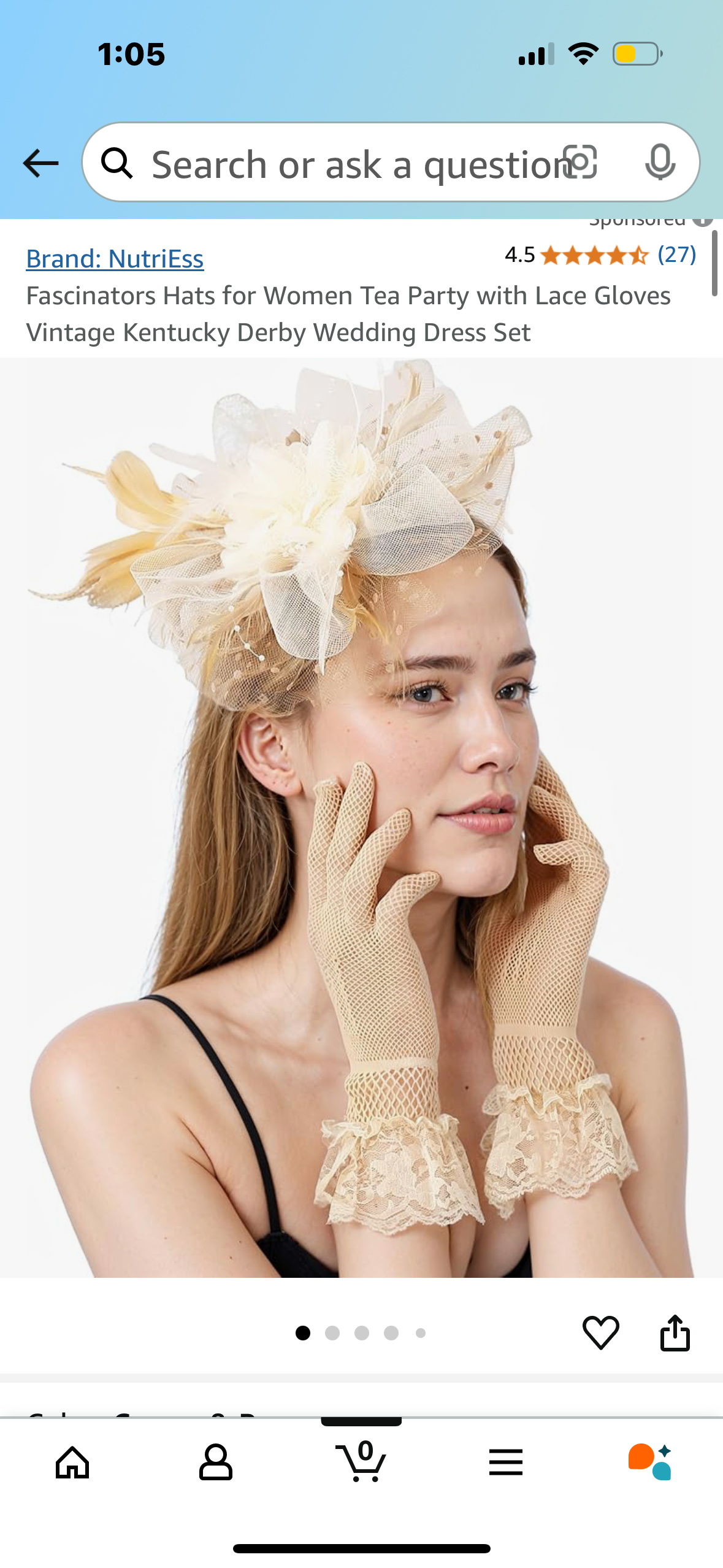 Fascinators Hats for Women Tea Party with Lace Gloves Vintage Kentucky Derby Wedding Dress Set