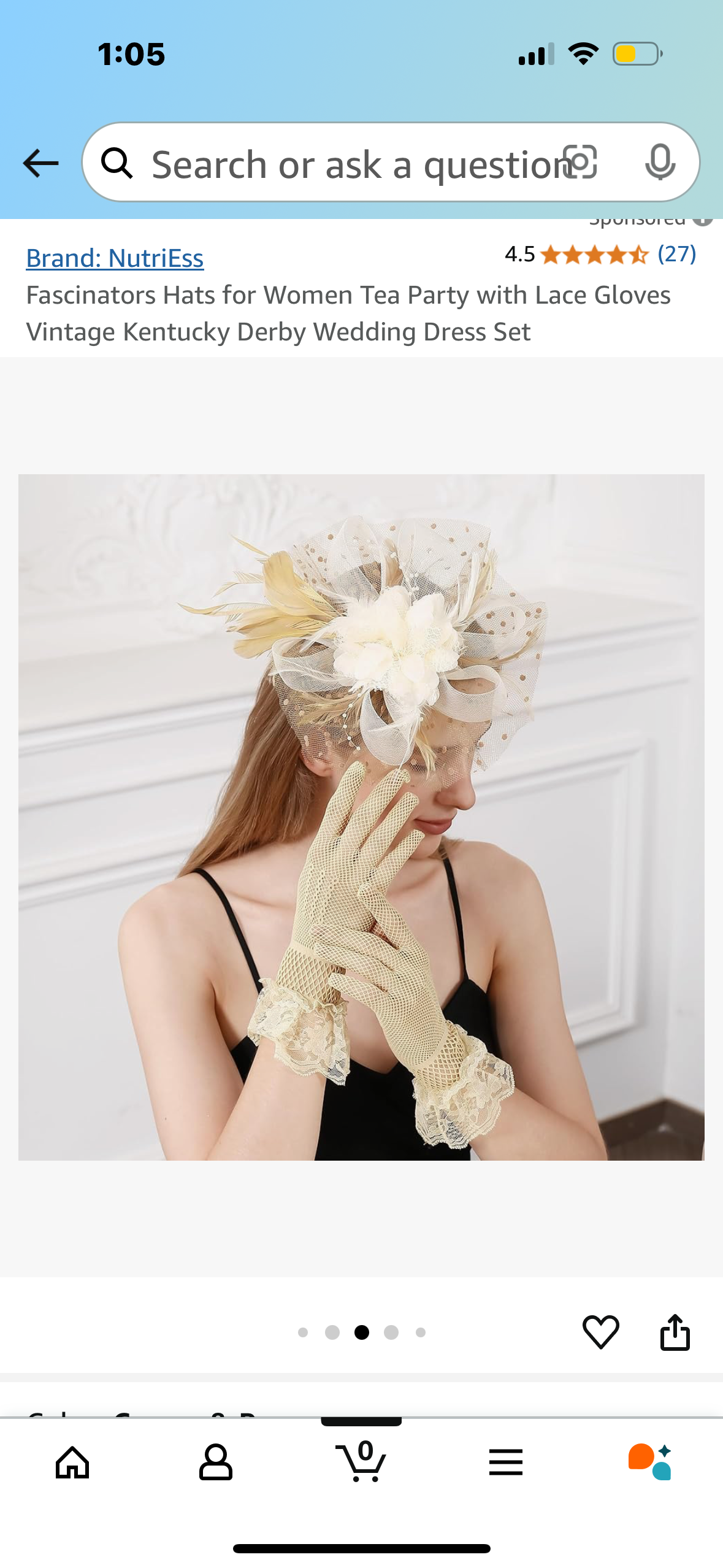 Fascinators Hats for Women Tea Party with Lace Gloves Vintage Kentucky Derby Wedding Dress Set