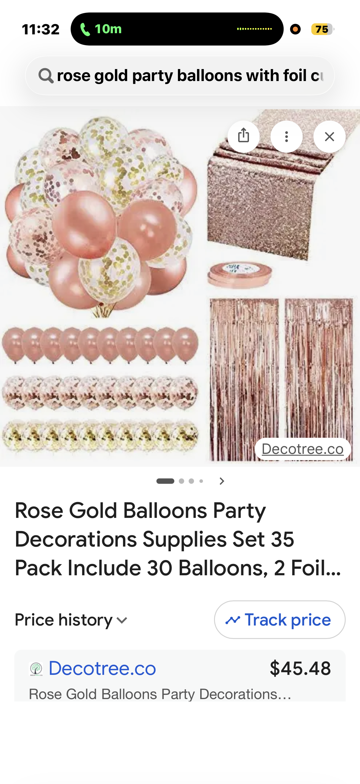 Rose Gold Balloons Party
Decorations Supplies Set 35
Pack Include 30 Balloons, 2 Foil...