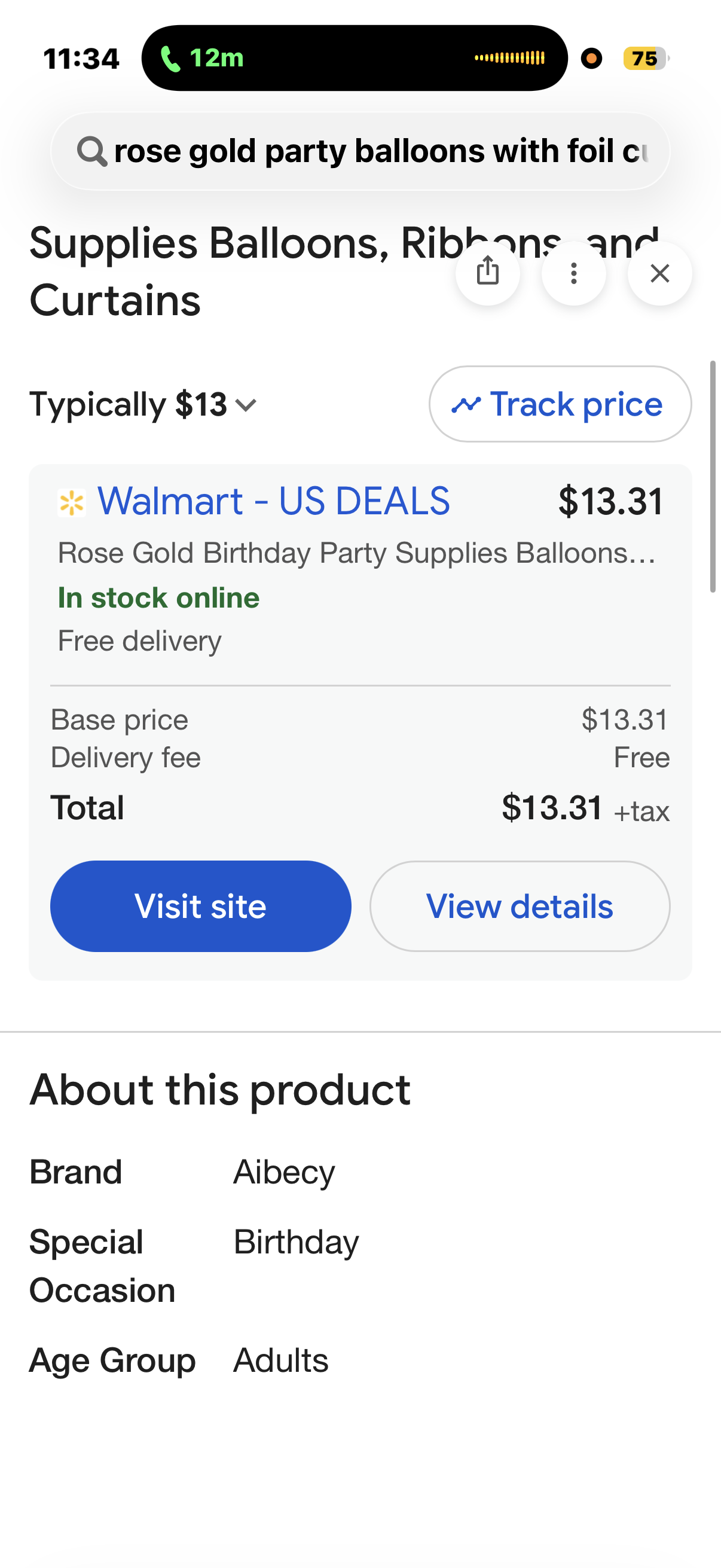 Rose Gold Balloons Party
Decorations Supplies Set 35
Pack Include 30 Balloons, 2 Foil...