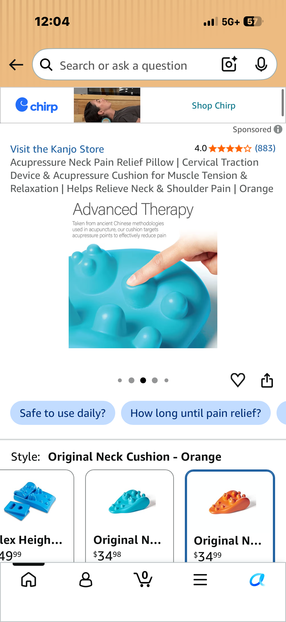 Acupressure Neck Pain Relief Pillow, Cervical Traction Device & Acupressure Cushion for Muscle Tension & Relaxation, Helps Relieve Neck & Shoulder Pain