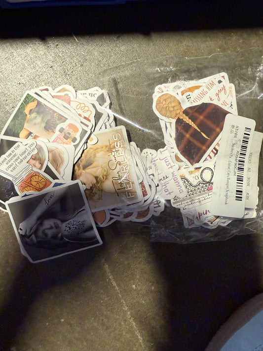 Taylor S 132 Pieces Pack - Waterproof Vinyl Stickers for Laptop, Skateboard, Phone, Guitar, Cars & More