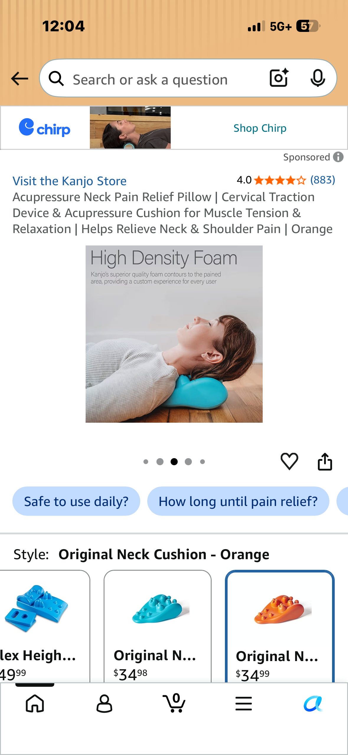 Acupressure Neck Pain Relief Pillow, Cervical Traction Device & Acupressure Cushion for Muscle Tension & Relaxation, Helps Relieve Neck & Shoulder Pain