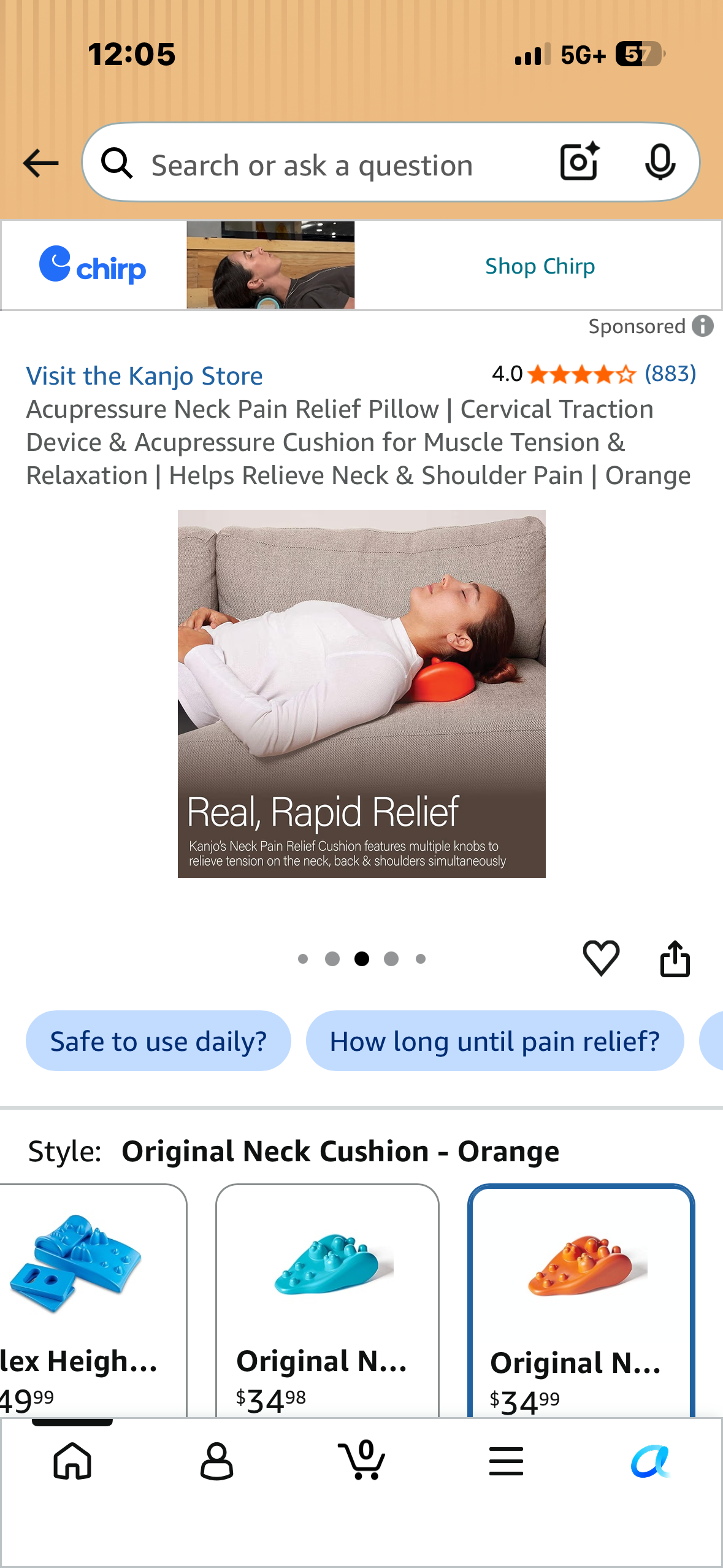 Acupressure Neck Pain Relief Pillow, Cervical Traction Device & Acupressure Cushion for Muscle Tension & Relaxation, Helps Relieve Neck & Shoulder Pain