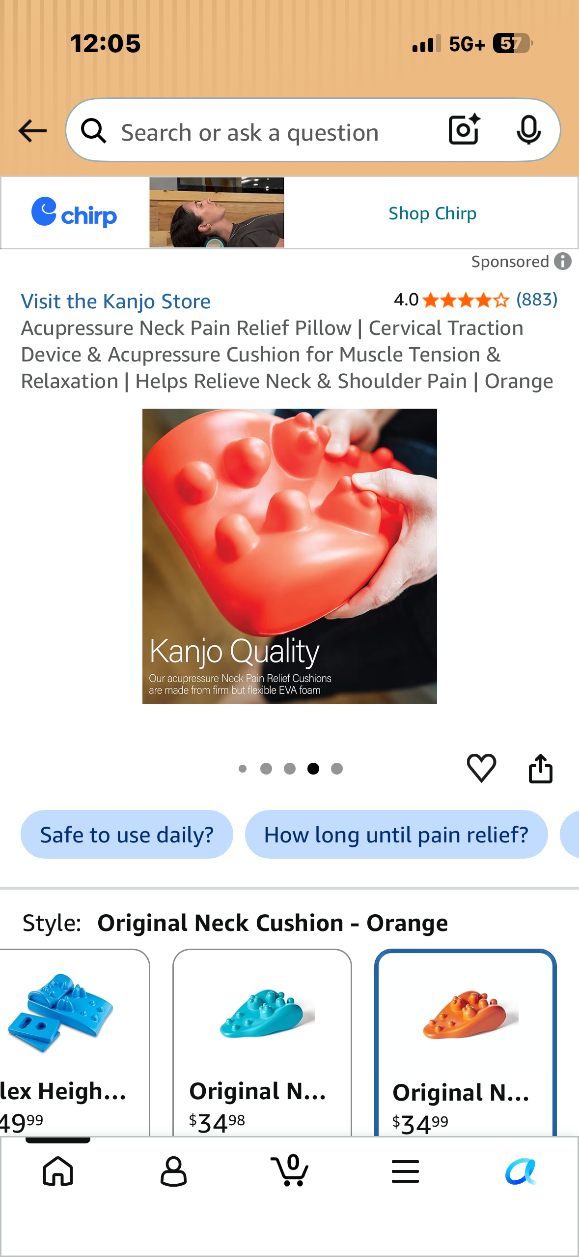 Acupressure Neck Pain Relief Pillow, Cervical Traction Device & Acupressure Cushion for Muscle Tension & Relaxation, Helps Relieve Neck & Shoulder Pain