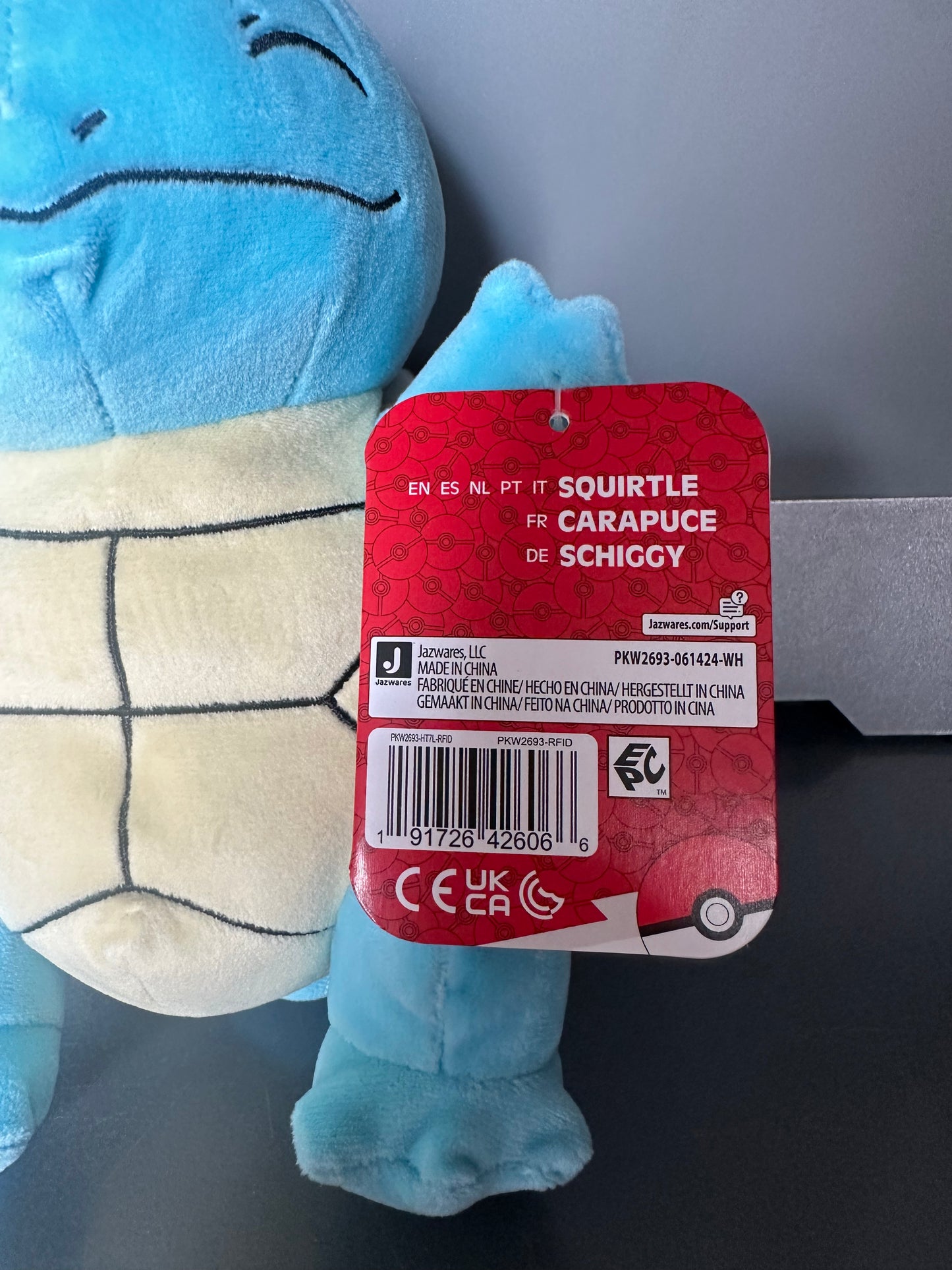 Pokemon 8" Squirtle Plush - Officially Licensed - Generation 1 Starter Figure - Authentic Soft Stuffed Animal Toy