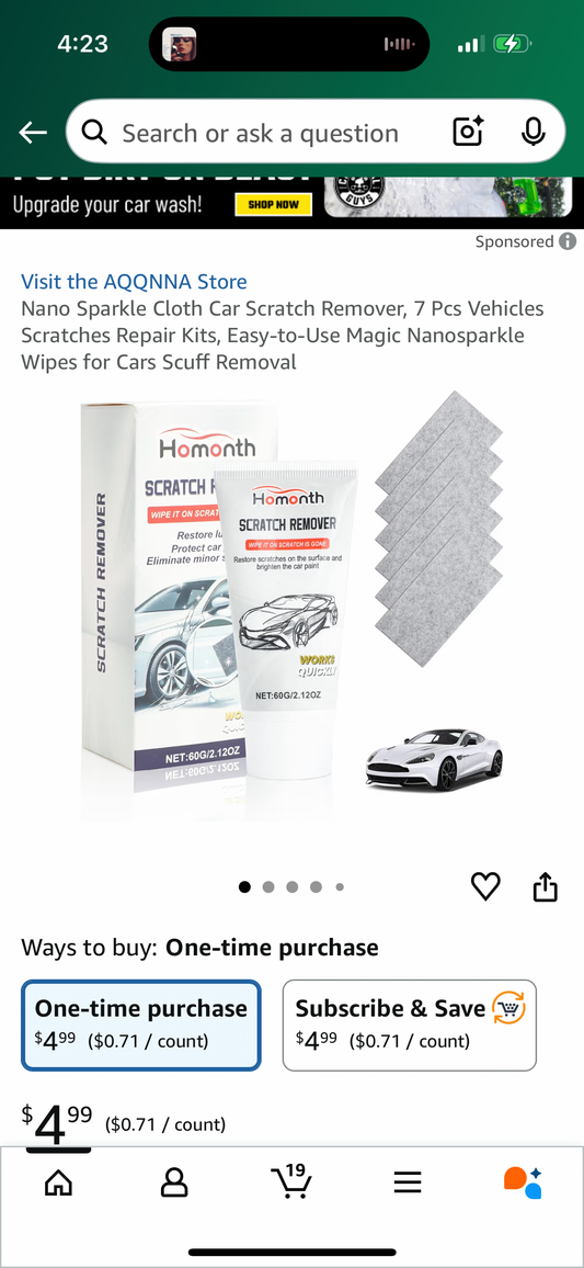 ‼️2 for $3‼️ Nano Sparkle Cloth Car Scratch Remover, 7 Pcs Vehicles Scratches Repair Kits, Easy-to-Use Magic Nanosparkle Wipes for Cars Scuff Removal