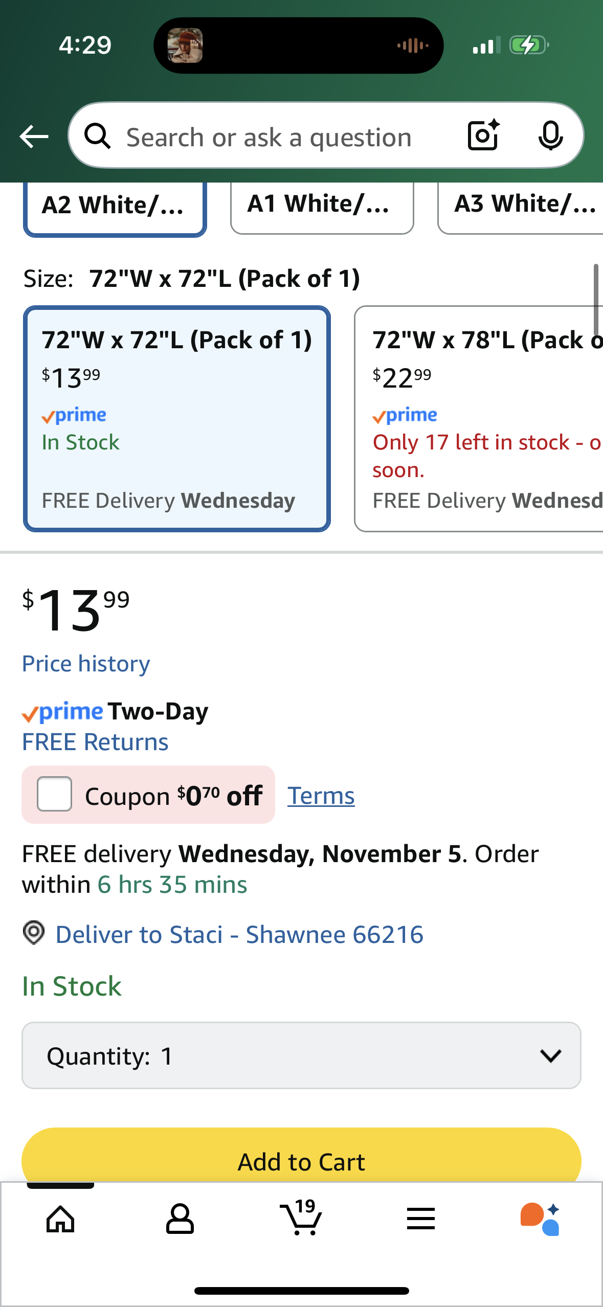 Faux Linen Fabric Cloth White Shower Curtain with Water Blue Border Bathtub Curtain Boho Modern Shower Curtains for Bathroom and Hotel,72 x 72 Inches