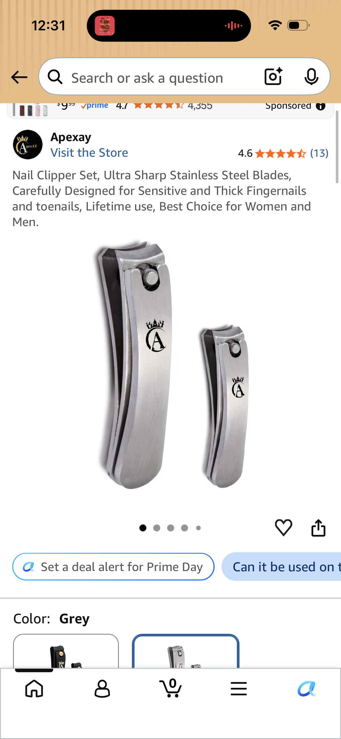 Nail Clipper Set, Ultra Sharp Stainless Steel Blades, Carefully Designed for Sensitive and Thick Fingernails and toenails, Lifetime use, Best Choice for Women and Men.