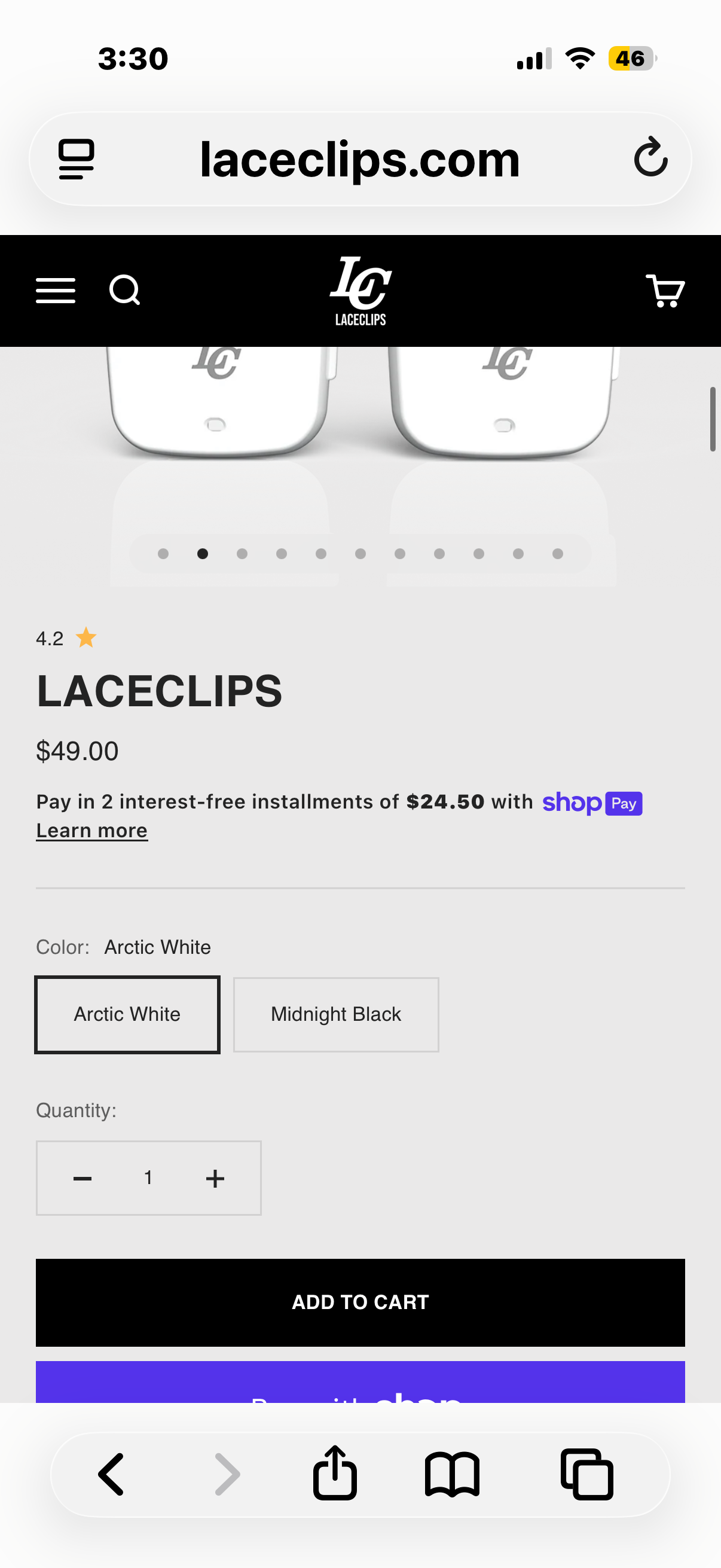 LC LaceClips Smart Activity Tracker - Shoe-Mounted Step Counter for Walking & Sports Performance Monitor - Track 25+ Activities, Jumps & Calories with App - No Subscription Required (White)