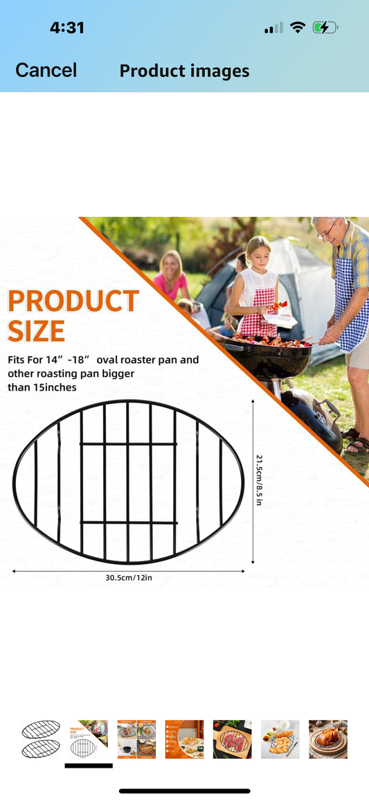 Oval Roasting Rack