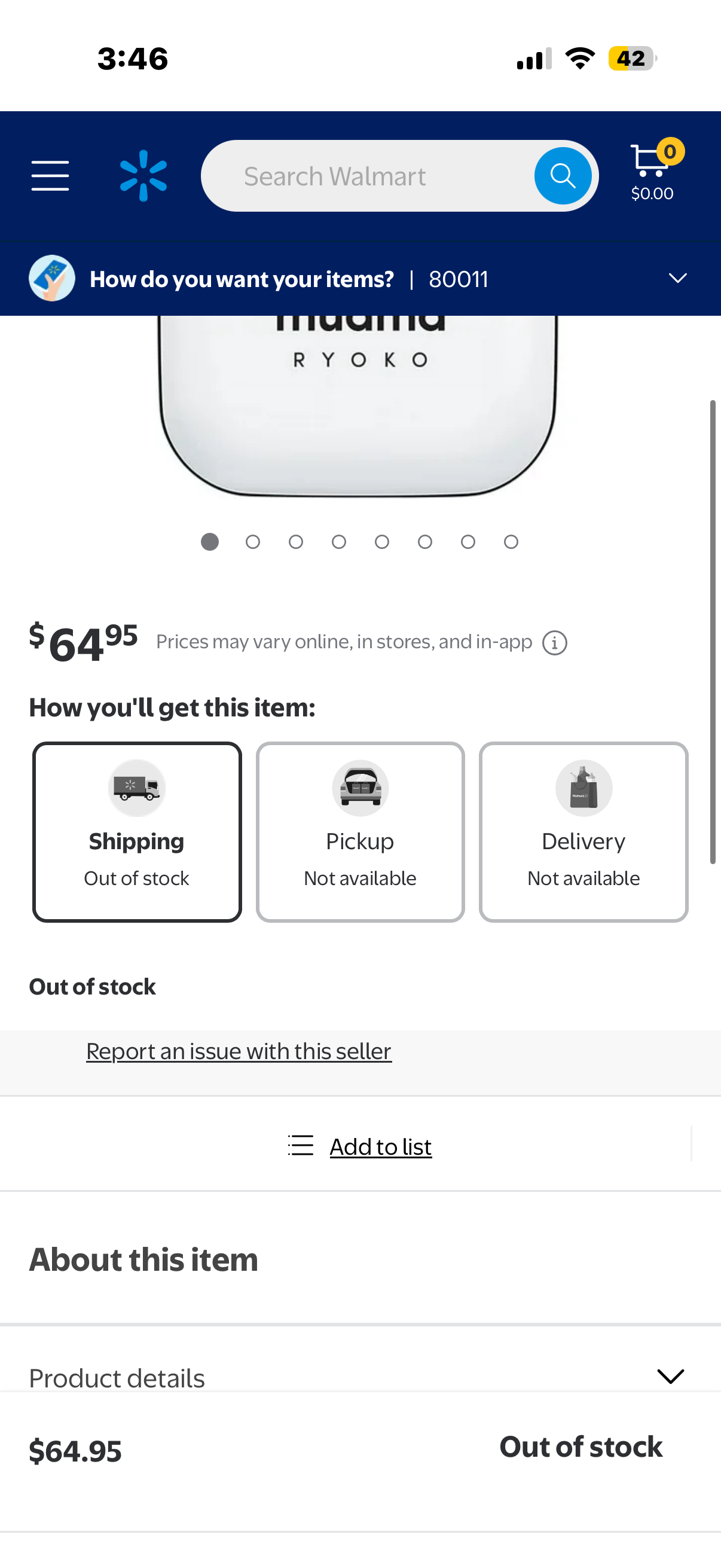 Ryoko Mobile WiFi Portable Hotspot, 500MB Data 4G LTE, Coverage in 134 Countries SIM Card Included