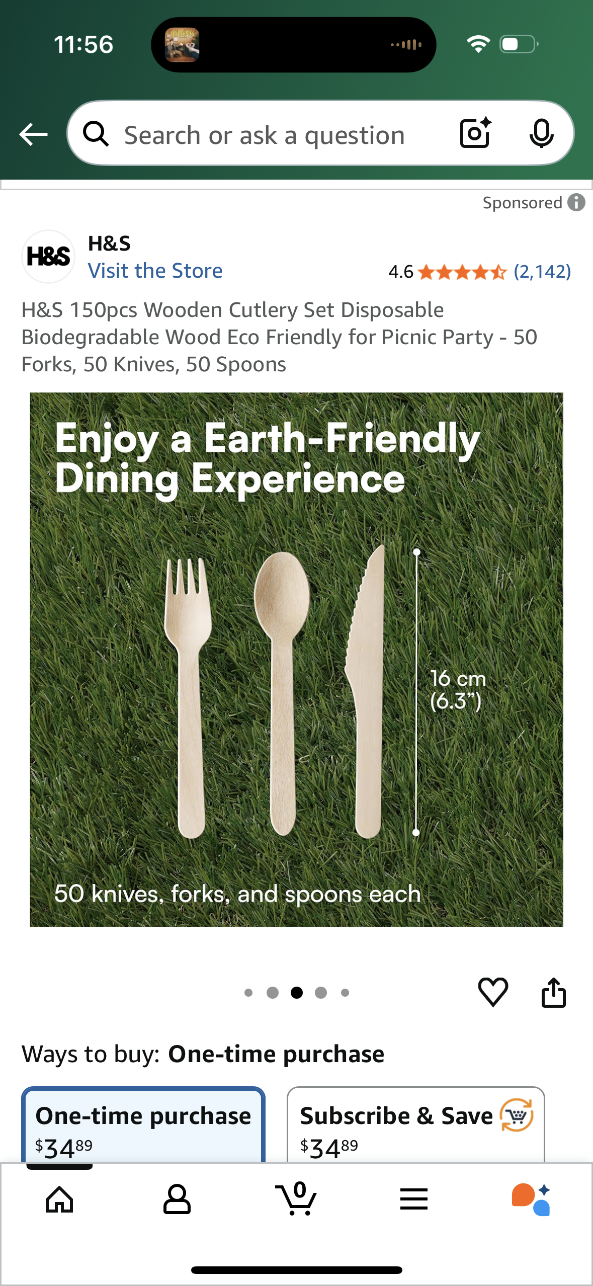 150pcs Wooden Cutlery Set Disposable Biodegradable Wood Eco Friendly for Picnic Party - 50 Forks, 50 Knives, 50 Spoons